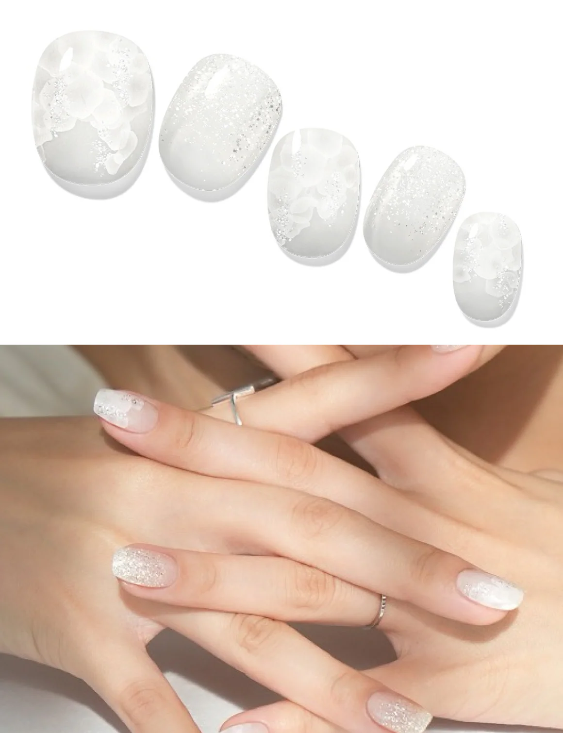 Gelato Factory - Solar Cured Gel Nail #ND*019 Dew Drop * Jel Oje Bantı Takma Tırnak 26'lı EL için