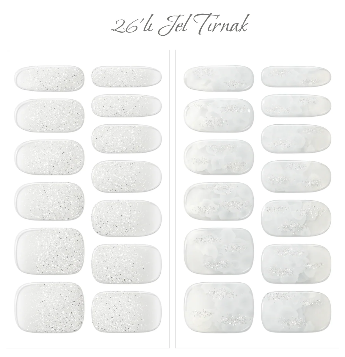 Gelato Factory - Solar Cured Gel Nail #ND*019 Dew Drop * Jel Oje Bantı Takma Tırnak 26'lı EL için - Image 2