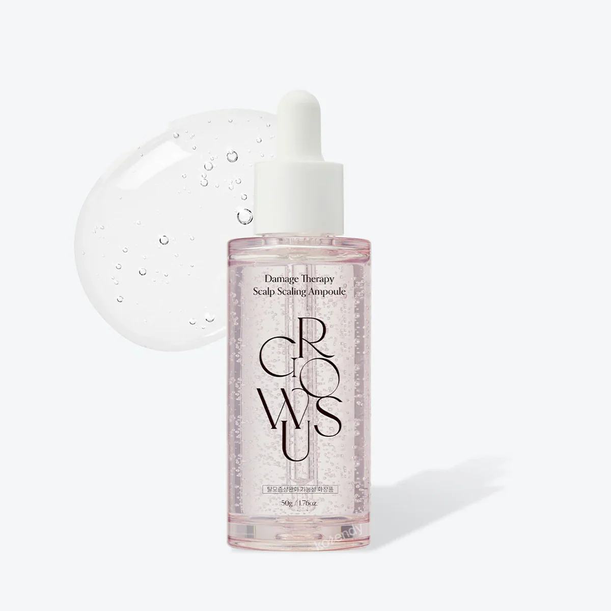 Growus - Damage Therapy Scalp Scaling Ampoule (Kepek Önleyici ve Arındırıcı Pembe Tuz ve AHA-BHA-LHA İçeren Saç Derisi Ampulü) 50ml - Image 2