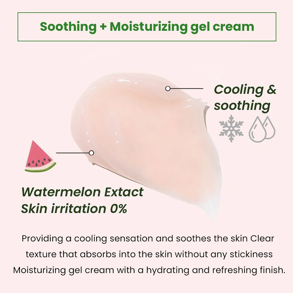 Heimish - Watermelon Moisture Soothing Gel Cream (Nemlendirici Karpuz Özlü Krem) 110ml - Image 2