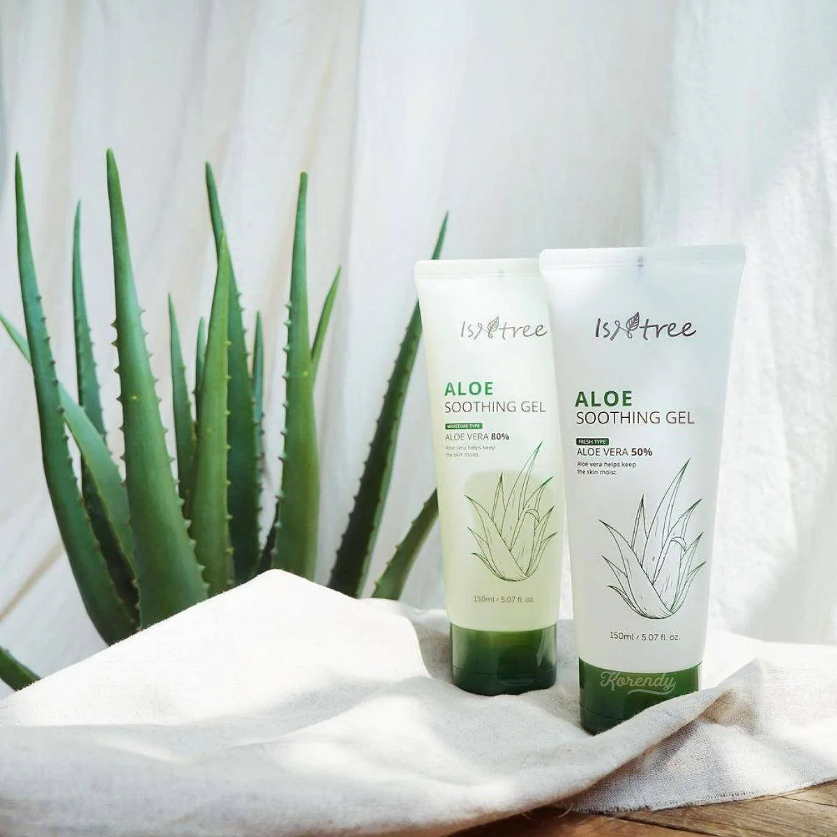 Isntree - Aloe Soothing Gel, Fresh - Aloe Veralı Sakinleştirici Jel 150ml - Image 4