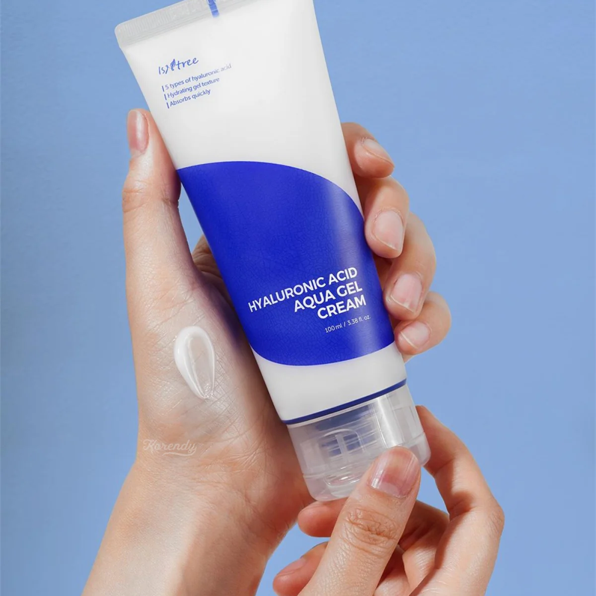 Isntree - Hyaluronic Acid Aqua Gel Cream - Hyalüronik Asitli Nemlendirici Jel 100ml - Image 3