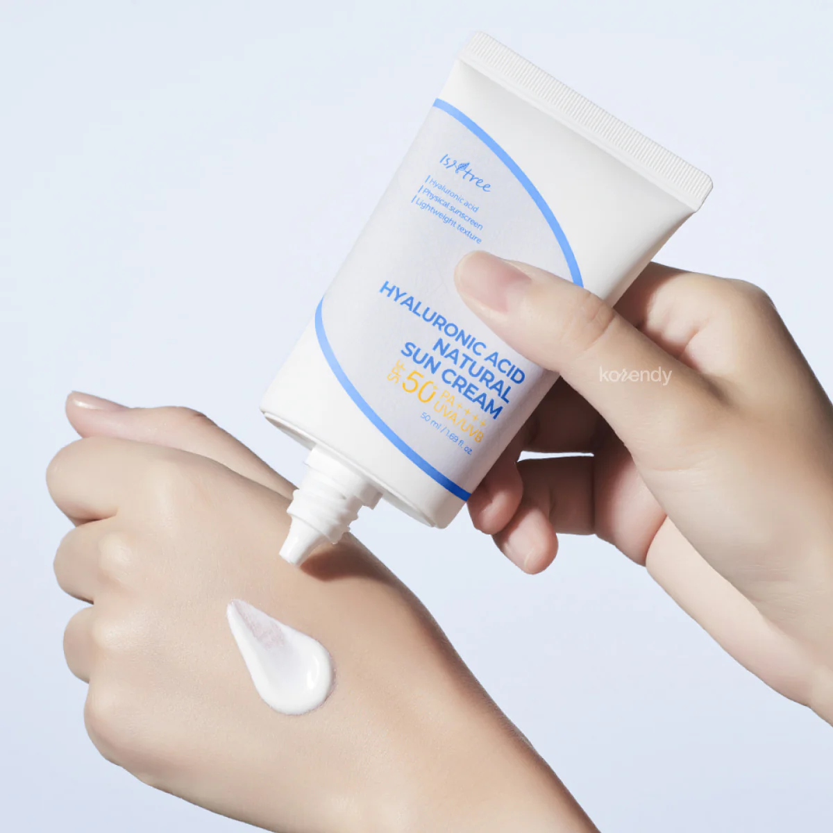 Isntree - Hyaluronic Acid Natural Sun Cream SPF50+ PA++++ (Nemlendirici Fiziksel Filtreli Mat Güneş Koruyucu) 50ml - Image 2