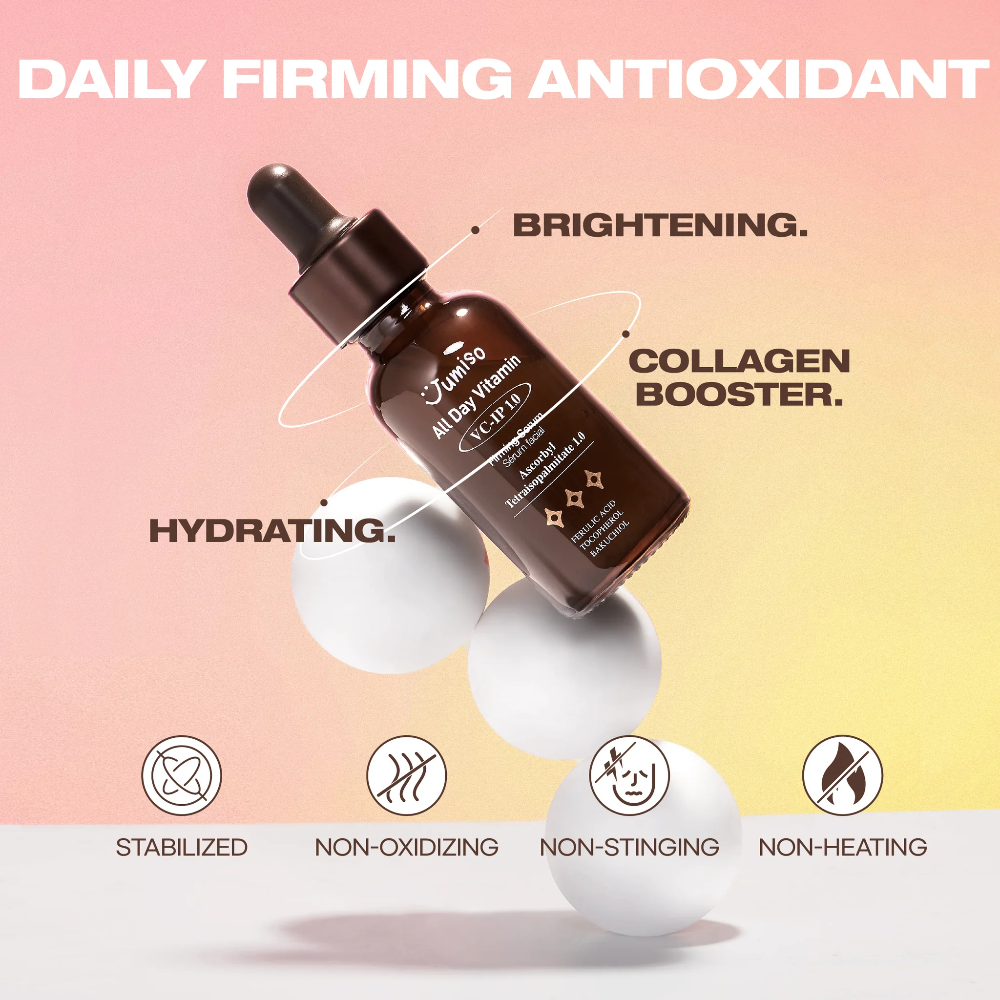 Jumiso - All Day Vitamin VC IP 1.0 Firming Serum (Yaşlanma Bakımı Vitamin Serumu) 30ml - Image 5