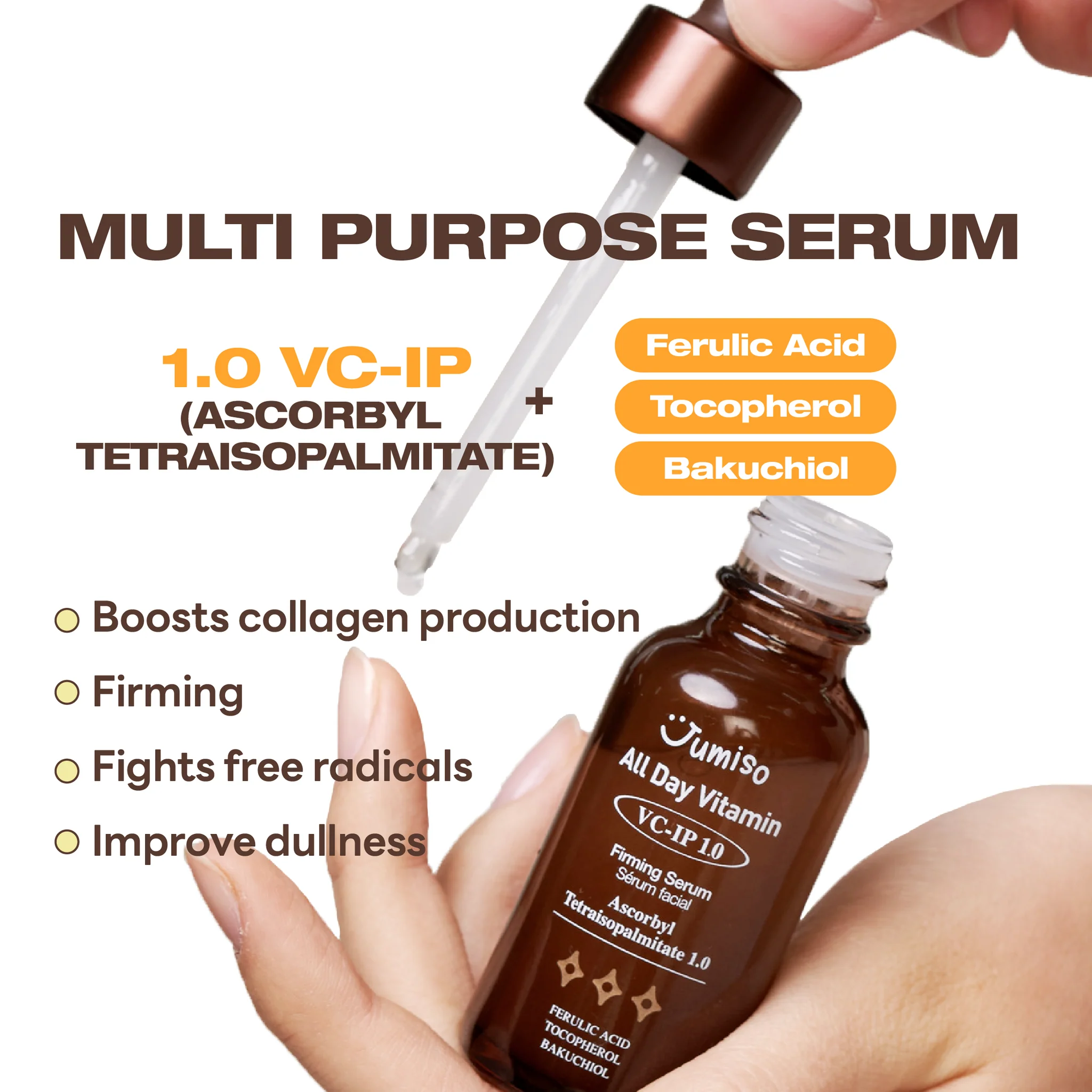 Jumiso - All Day Vitamin VC IP 1.0 Firming Serum (Yaşlanma Bakımı Vitamin Serumu) 30ml - Image 6