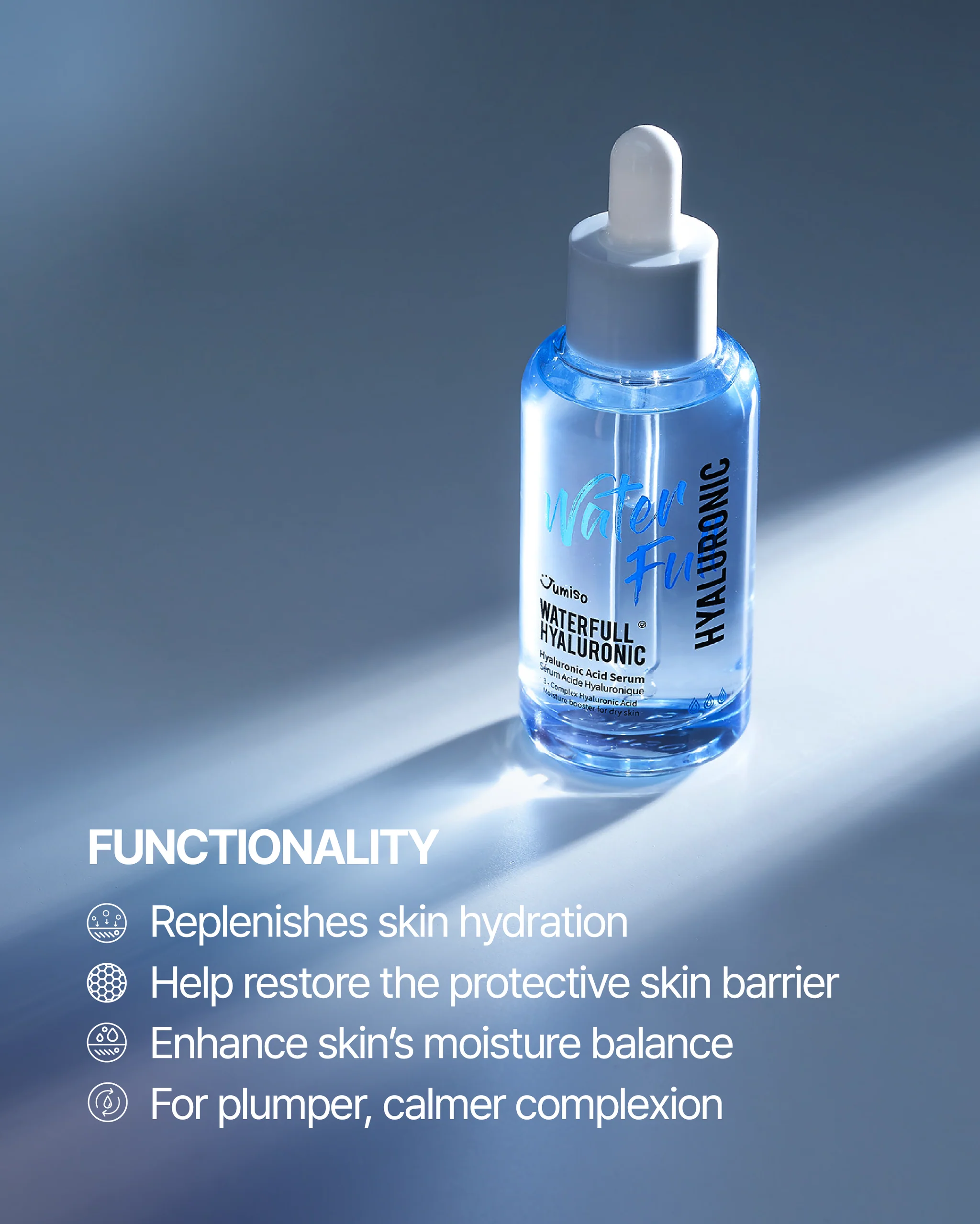 Jumiso - Waterfull Hyaluronic Serum (Kırışıklık Karşıtı Hyaluronik Asit Serumu 50ml) - Image 7