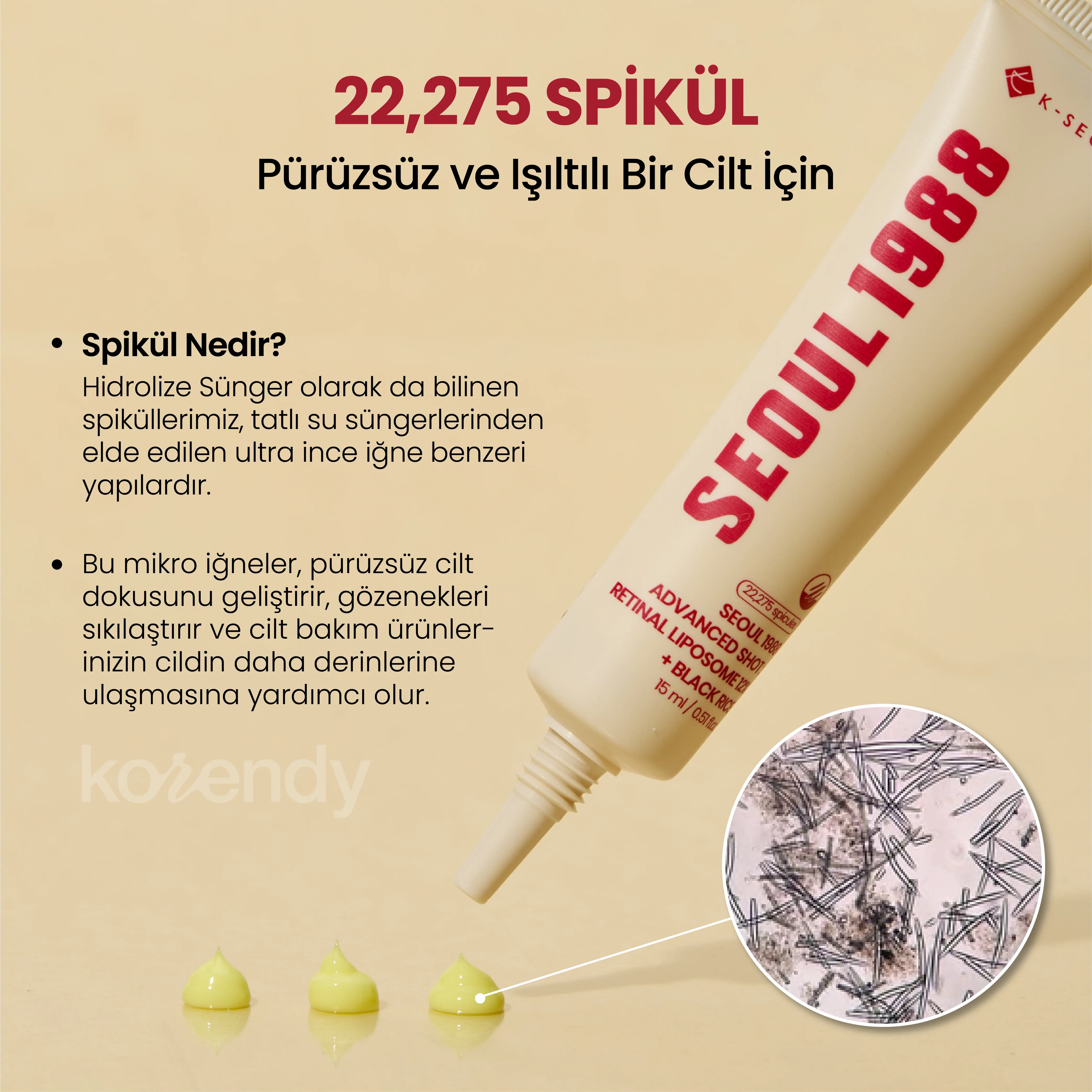 K-Secret - Seoul 1988 Advanced Shot: Retinal Liposome 12% + Black Rice (Kırışıklık Önleyici 12% Lipozomal Retinal ve Siyah Pirinçli Mikro Spiküllü Bakım Kremi) 15ml - Image 3