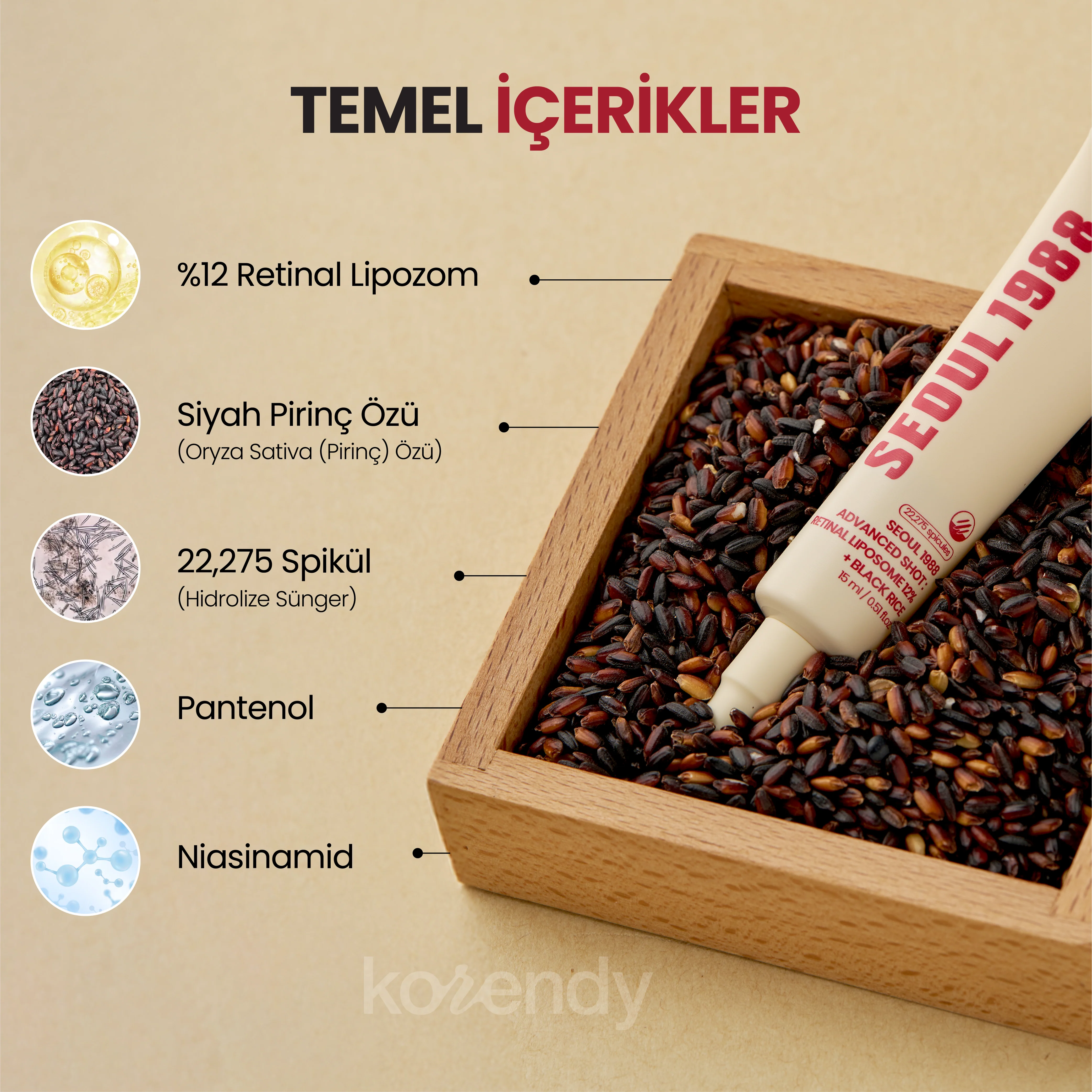 K-Secret - Seoul 1988 Advanced Shot: Retinal Liposome 12% + Black Rice (Kırışıklık Önleyici 12% Lipozomal Retinal ve Siyah Pirinçli Mikro Spiküllü Bakım Kremi) 15ml - Image 4