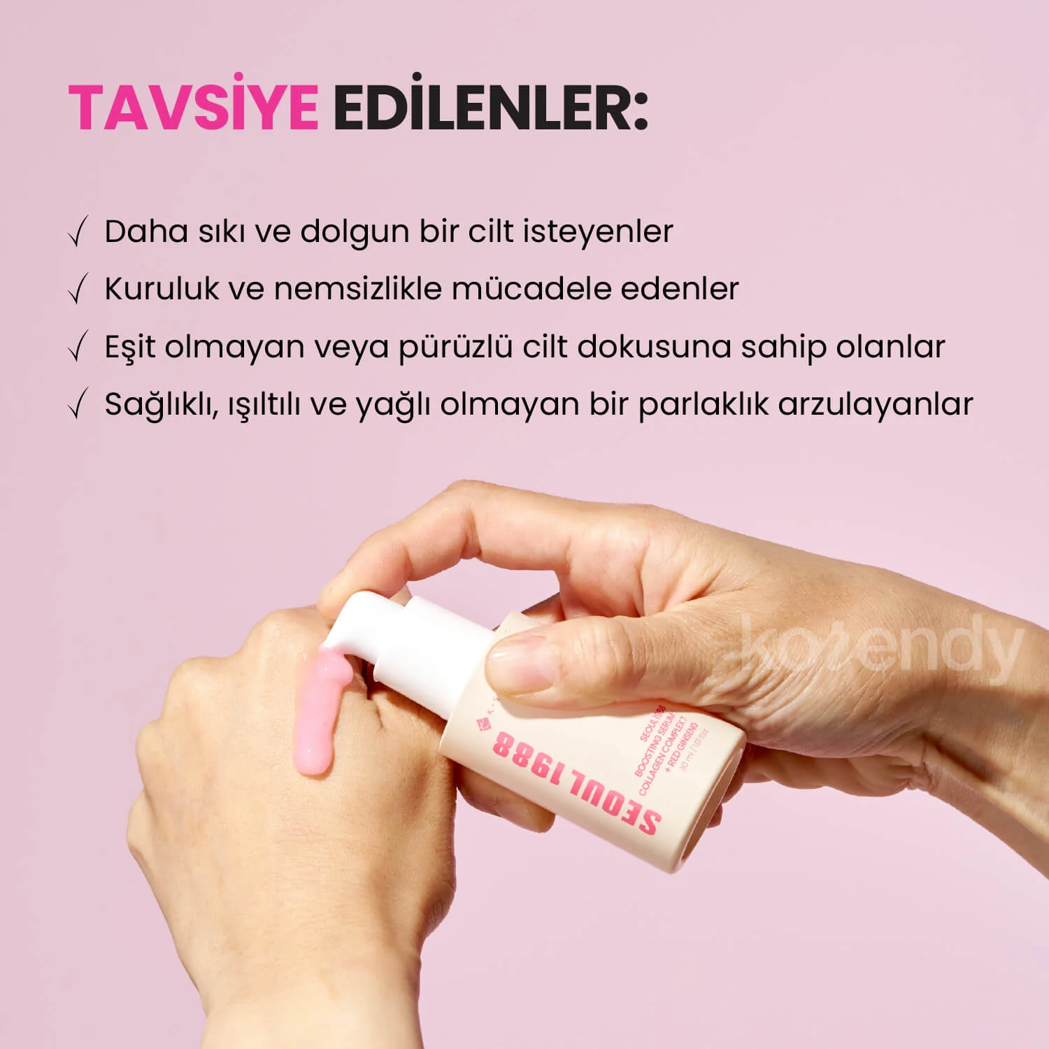 K-Secret - Seoul 1988 Boosting Serum: Collagen Complex 7 + Red Ginseng (Kırışıklık Önleyici Nemle Dolgunluk Verici 7 Tip Kolajen ve Kırmızı Ginsengli Serum) 30ml - Image 6