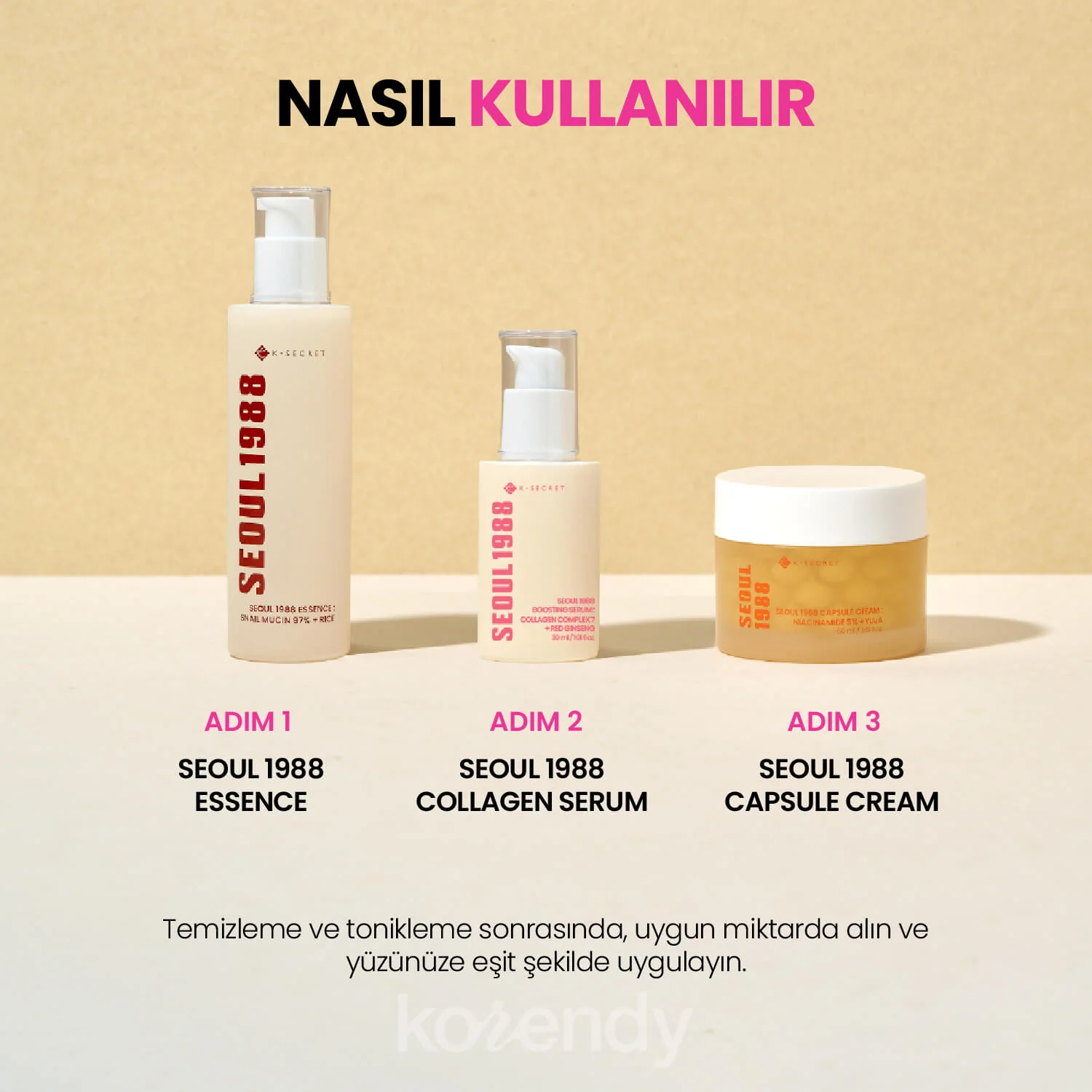 K-Secret - Seoul 1988 Boosting Serum: Collagen Complex 7 + Red Ginseng (Kırışıklık Önleyici Nemle Dolgunluk Verici 7 Tip Kolajen ve Kırmızı Ginsengli Serum) 30ml - Image 8