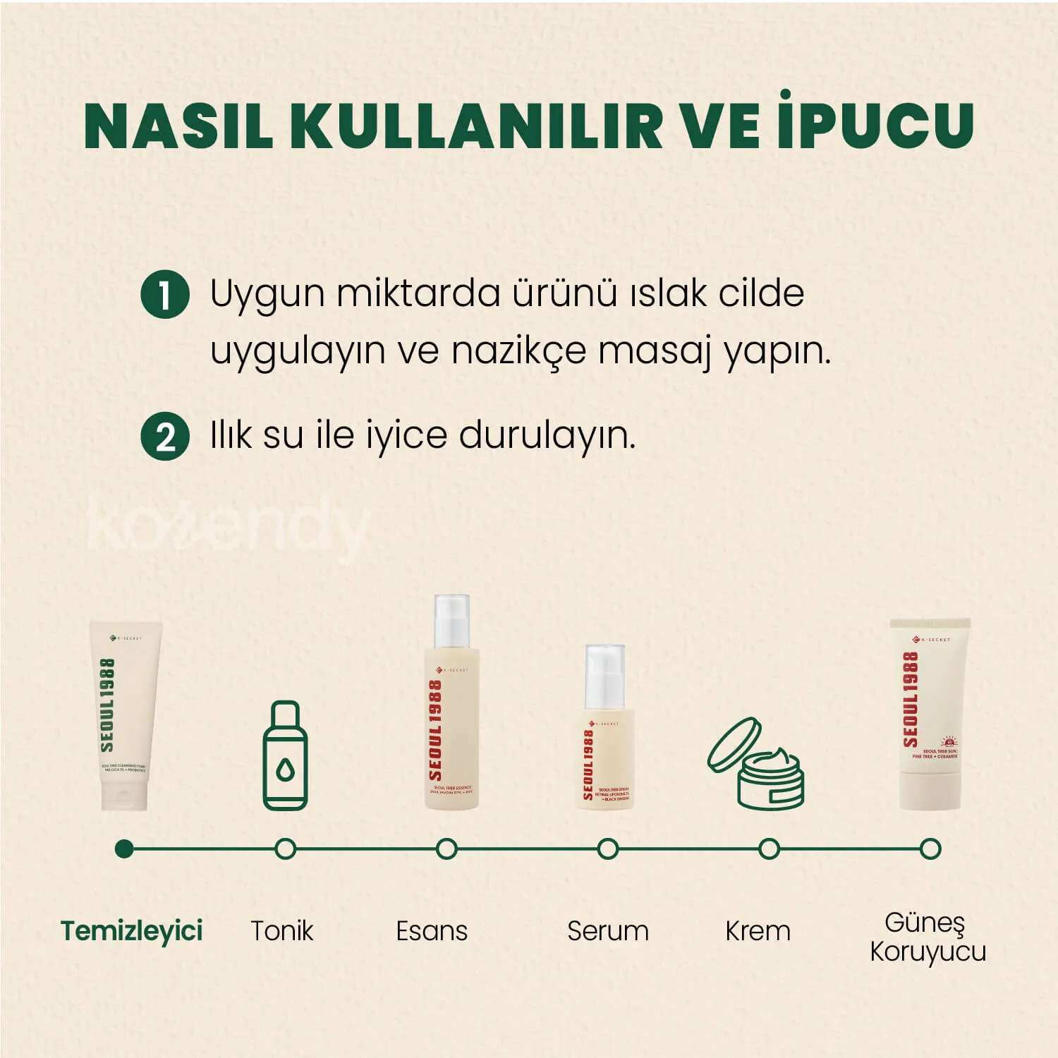 K-Secret - SEOUL 1988 Cleansing Foam Pine Cica 1% + Probiotics  (Siyah & Beyaz Nokta Önleyici ve Stres Karşıtı Çam Cica Özlü Köpük Temizleyici) 150ml - Image 3