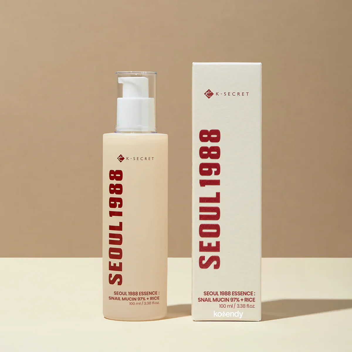 K-Secret - SEOUL 1988 Essence  Snail Mucin 97% + Rice (Besleyici ve Parlaklık Veren %97 Salyangoz Müsini ve 3 Çeşit Pirinç Özlü Esans) 100ml