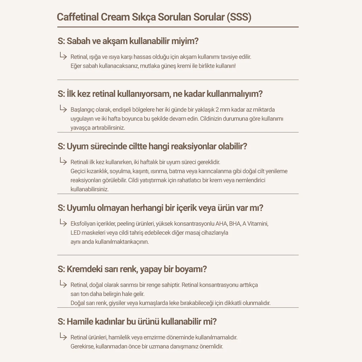 Kaine - Caffetinal Cream (İnce Çizgi ve Sarkma Karşıtı %0.03 Retinal ve %2 Kafeinli Krem) 50ml - Image 14