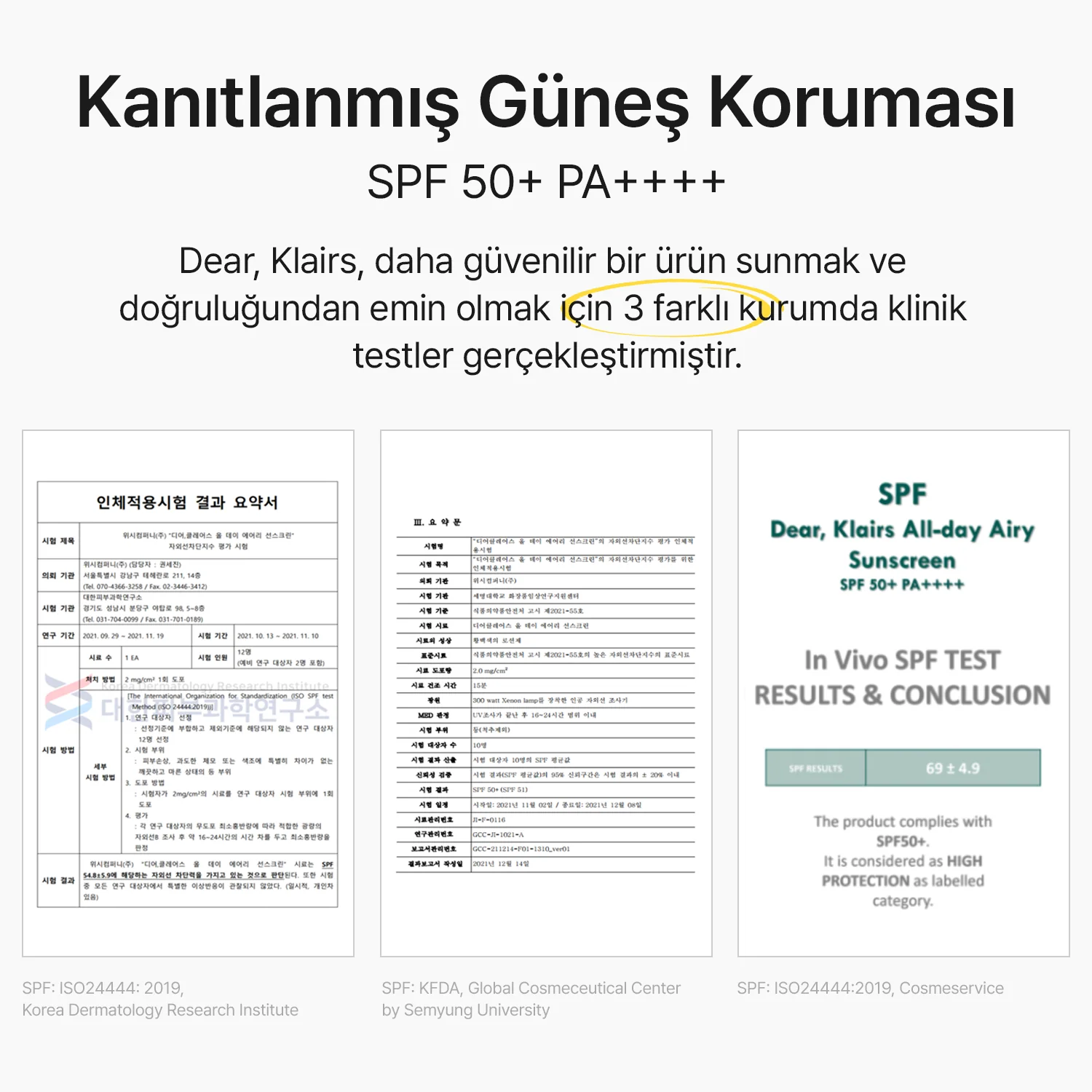 Klairs - All Day Airy Sunscreen SPF 50+ PA++++ (Hafif Dokulu Su Bazlı Güneş Koruyucu Krem) 50gr - Image 4