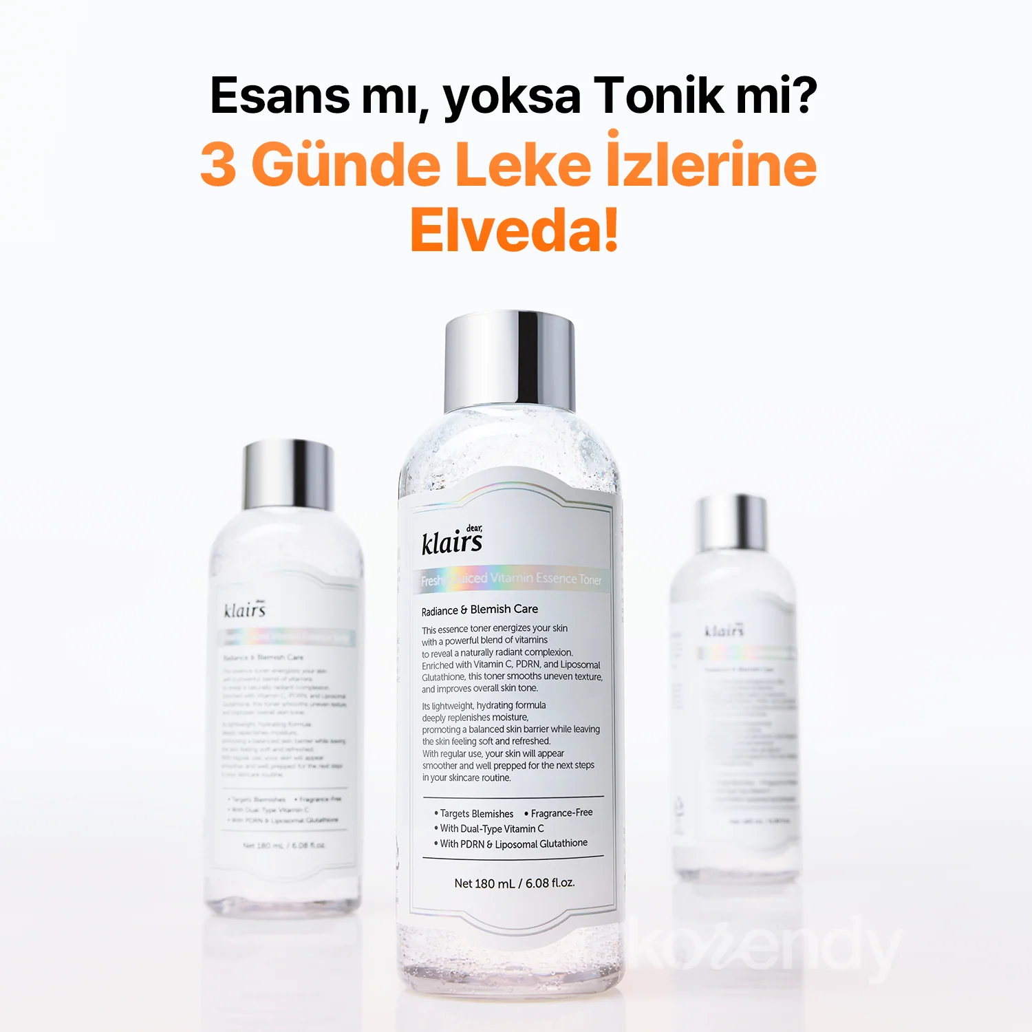 Klairs - Freshly Juiced Vitamin Essence Toner (Koyu Leke Önleyici ve Parlatıcı Çifte C Vitaminli ve Glutatyonlu Esans Tonik) - Image 8