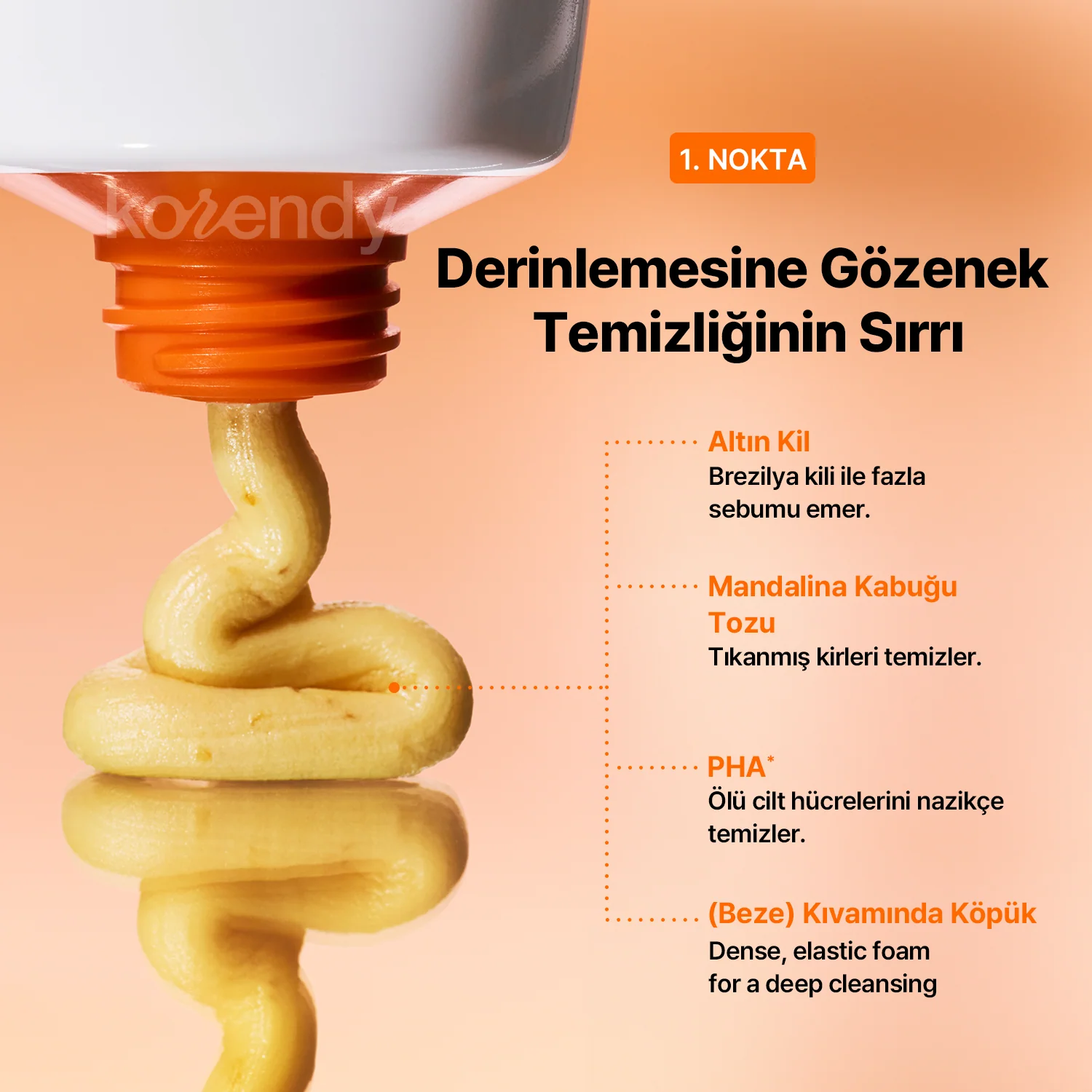 Klairs - Freshly Juiced Vitamin Mask Cleanser (Dört Boyutlu Gözenek Bakımı Sunan C Vitaminli Parlatıcı Maske Temizleyici) - Image 8