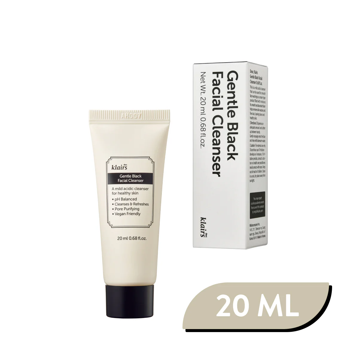 Klairs - Gentle Black Facial Cleanser (Düşük pH Antioksidan Bitkisel Temizleyici) - Image 2