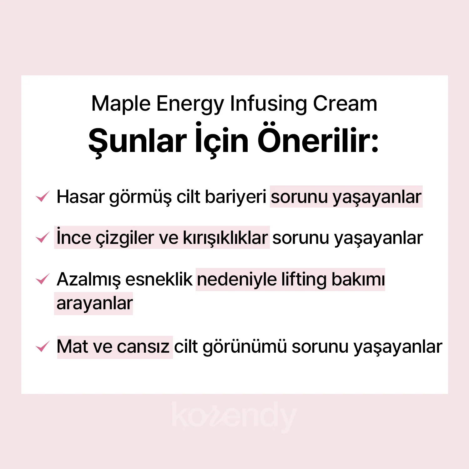 Klairs - Maple Energy Infusing Cream (Kırışıklık Sarkma Karşıtı 3 Çeşit Peptitli Lifting Krem) - Image 4