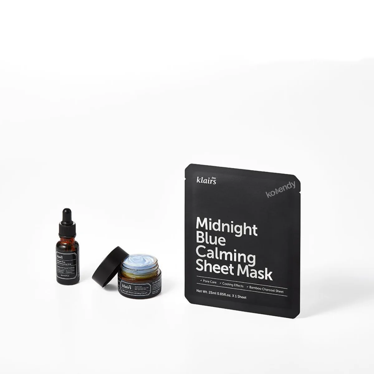 Klairs - Midnight Blue Calming Sheet Mask (Yatıştırıcı Sakinleştirici Nem Maskesi) 25ml - Image 6