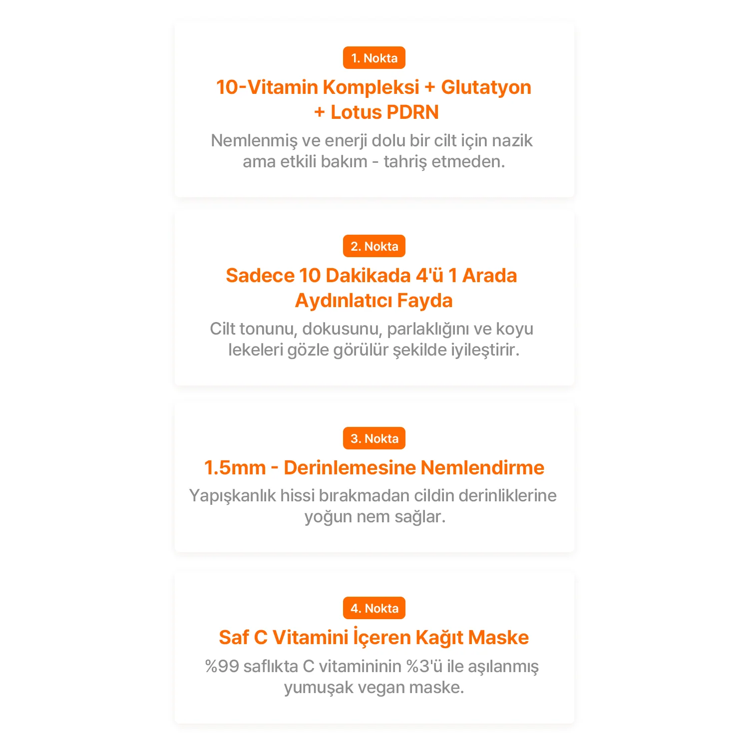 Klairs  - Vita 10 Radiance Sheet Mask (5'li) (Leke Önleyici ve Parlatıcı Lipozomal Glutatyon, Lotus PDRN ve 10'lu Vitamin Kompleksli Maske) 25ml - Image 7