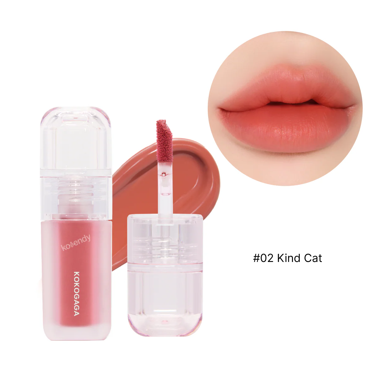 KOKOGAGA - Grooming Velvet Tint (Hibiskus Çiçeği Özlü Kadifemsi Dokulu Tint) 4g - Image 2