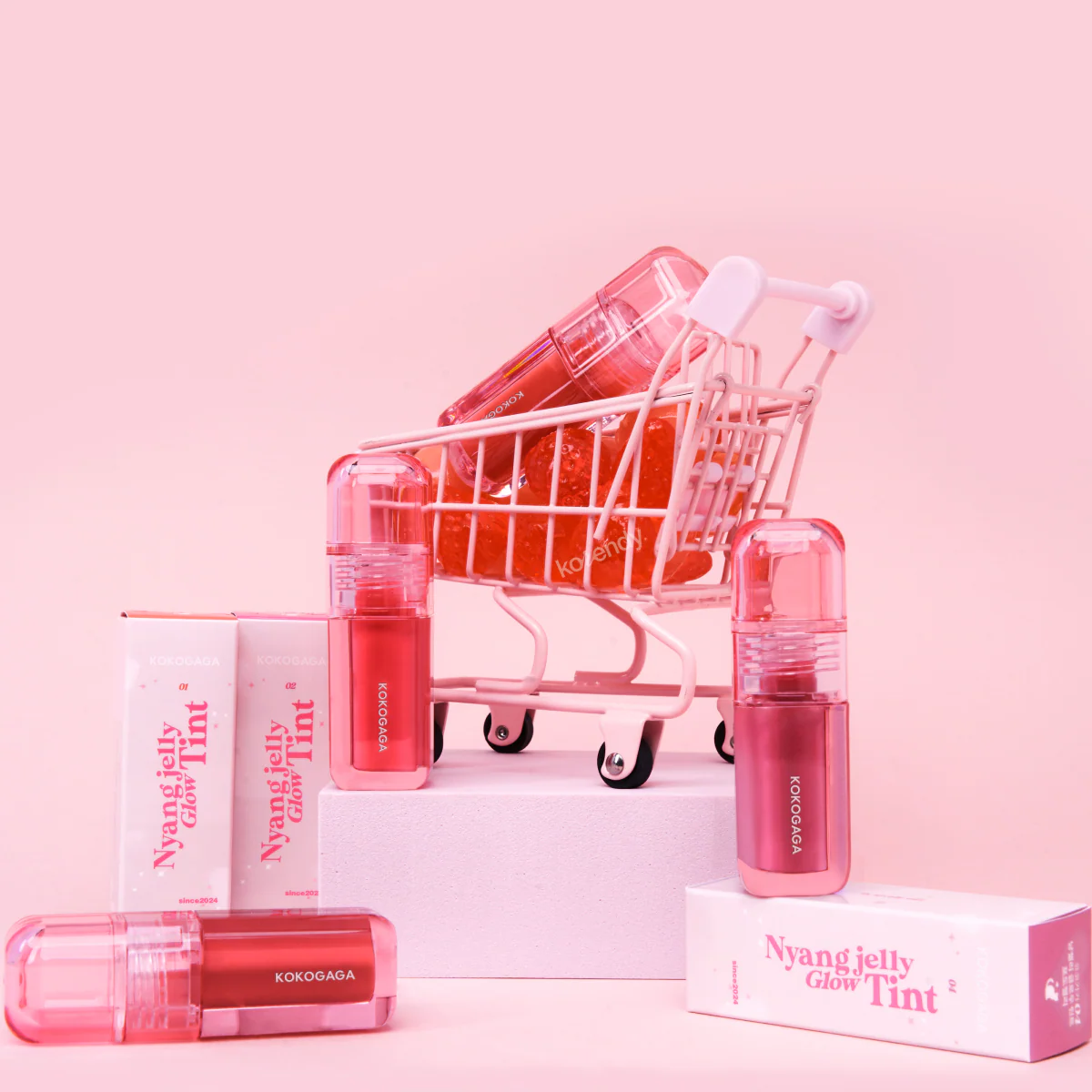 KOKOGAGA - Nyang Jelly Glow Tint (Kuşburnu Meyvesi Özlü Parlak Görünümlü Jel Dokulu Tint) 4g - Image 12