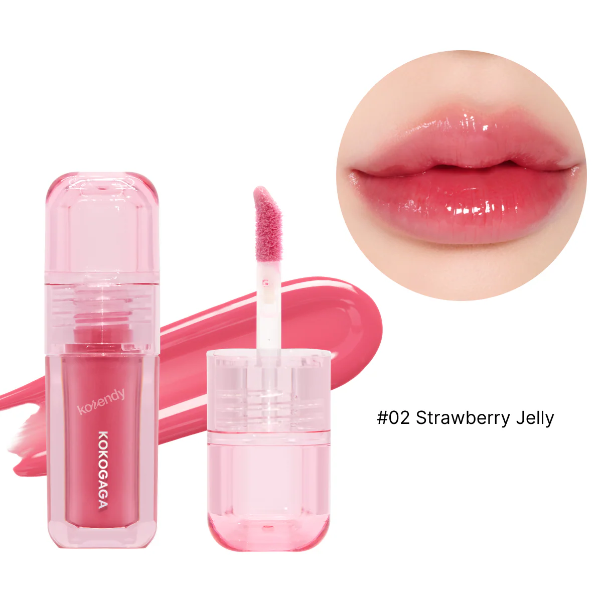 KOKOGAGA - Nyang Jelly Glow Tint (Kuşburnu Meyvesi Özlü Parlak Görünümlü Jel Dokulu Tint) 4g - Image 2