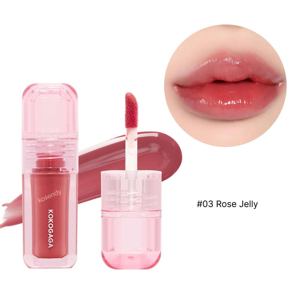 KOKOGAGA - Nyang Jelly Glow Tint (Kuşburnu Meyvesi Özlü Parlak Görünümlü Jel Dokulu Tint) 4g - Image 3