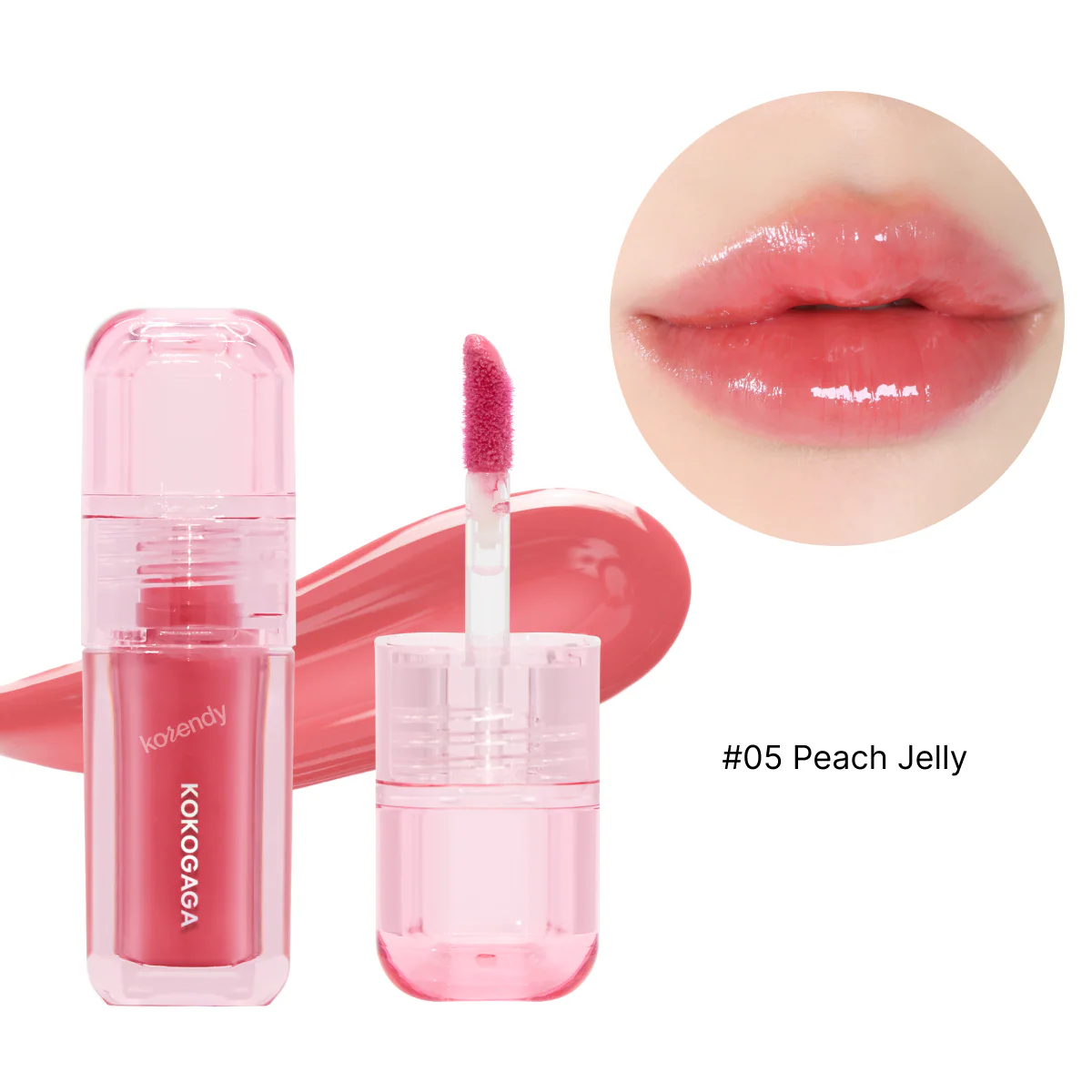 KOKOGAGA - Nyang Jelly Glow Tint (Kuşburnu Meyvesi Özlü Parlak Görünümlü Jel Dokulu Tint) 4g - Image 5
