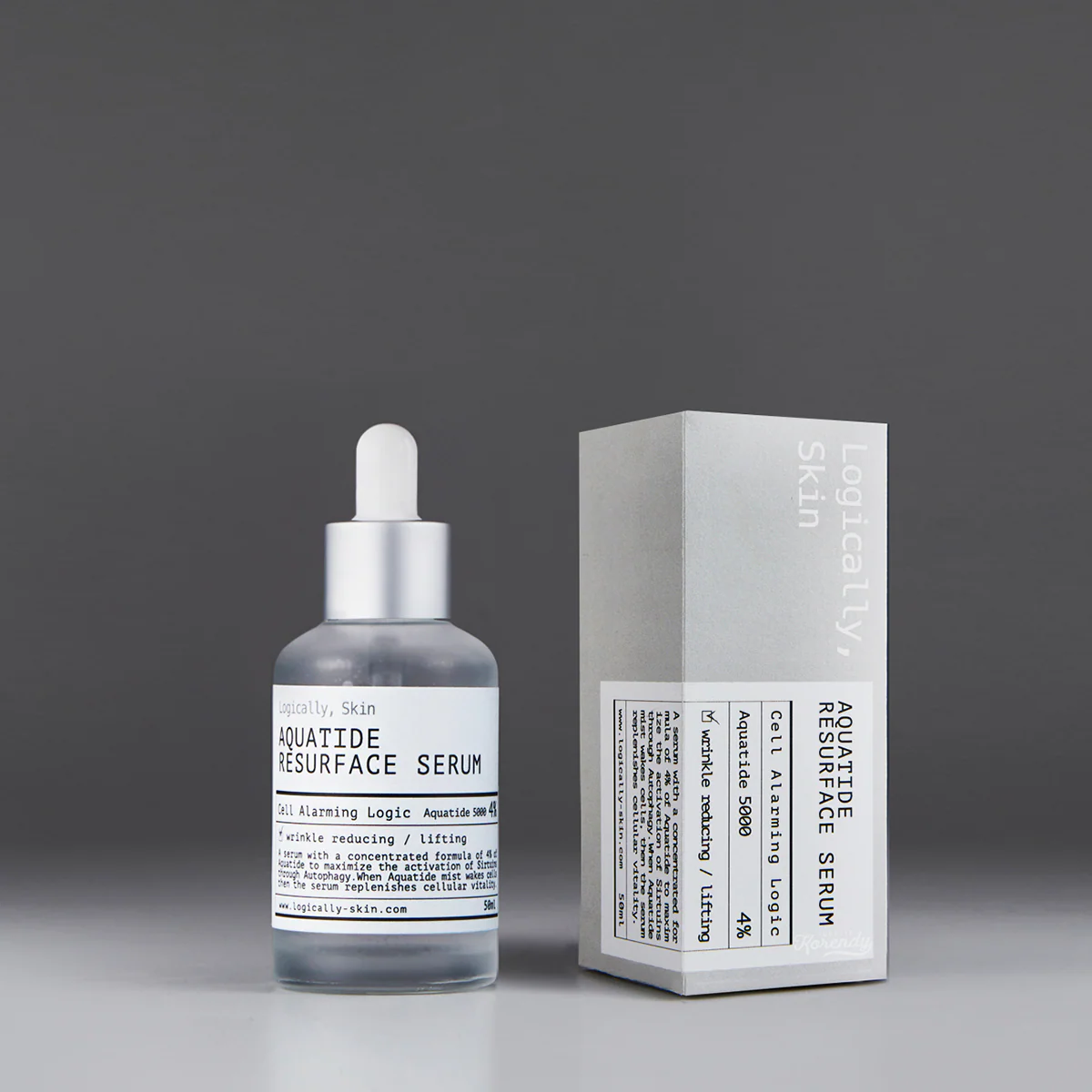 Logically Skin - Aquatide Resurface Serum (Kırışıklık Karşıtı Neme Doyuran Patentli Peptit Serumu) 50ml - Image 3
