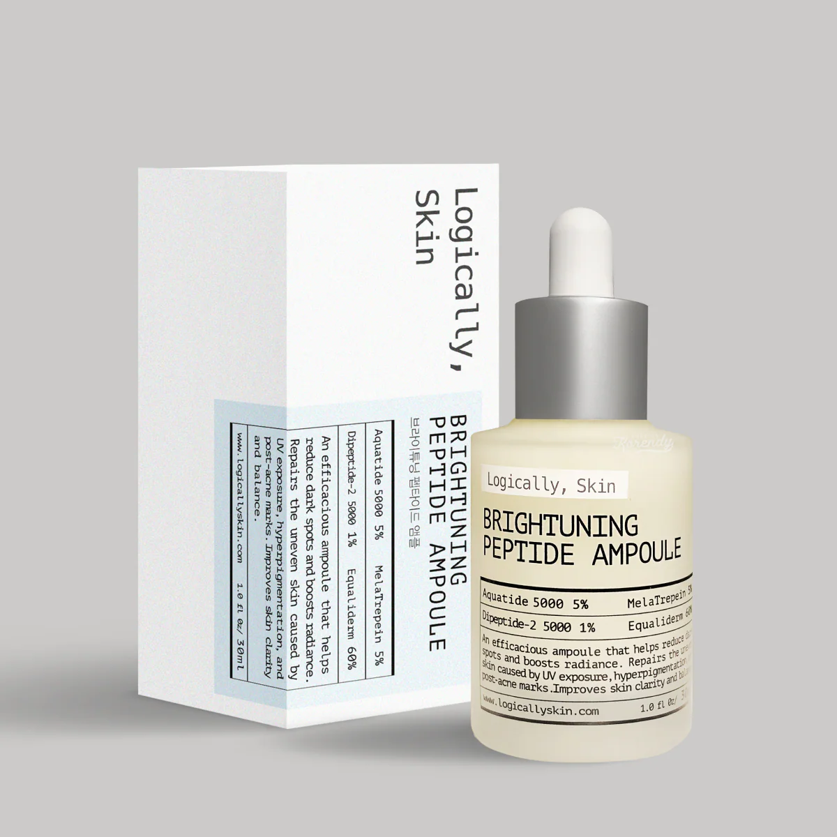Logically Skin - Brightuning Peptide Ampoule (Leke Karşıtı Dolgunluk Koruyucu Peptitli Ampul) 30ml - Image 2