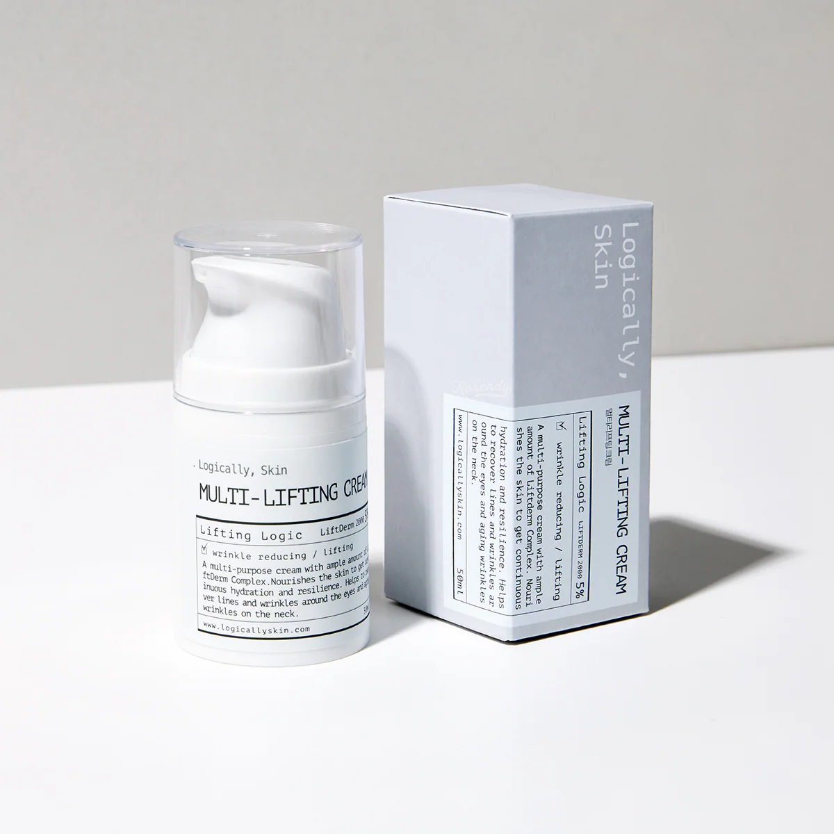 Logically Skin - Multi lifting Cream (Kırışıklık Karşıtı Elastikiyet Koruyucu Peptitli Krem) 50g - Image 3