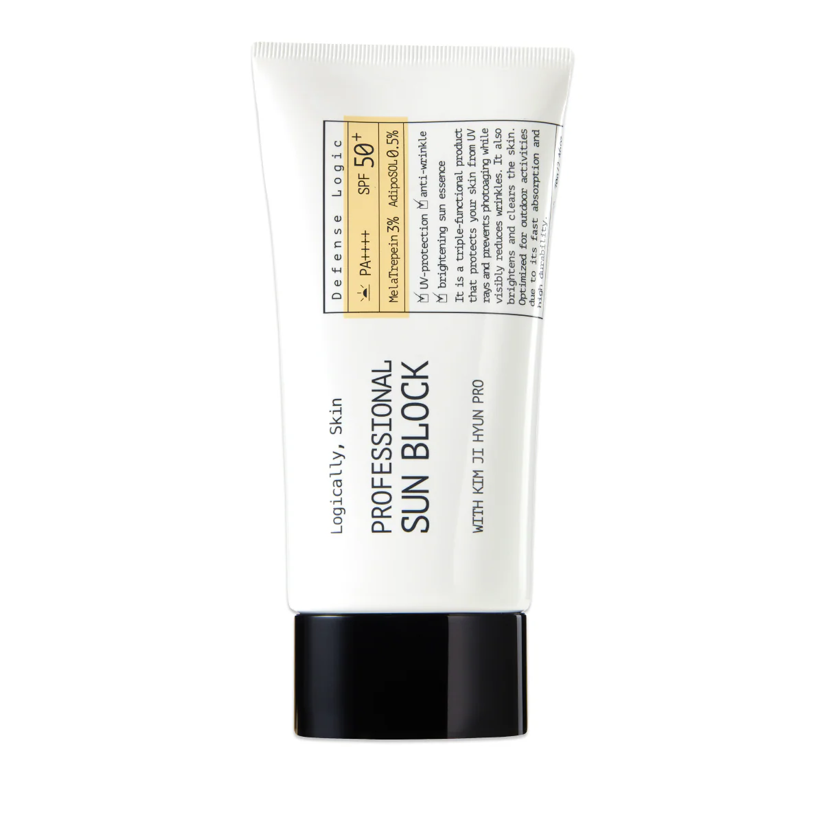 Logically Skin - Professional Sun Block SPF50+ PA++++ (Leke Karşıtı Mat Dokulu Kalaminli Güneş Kremi) 70g