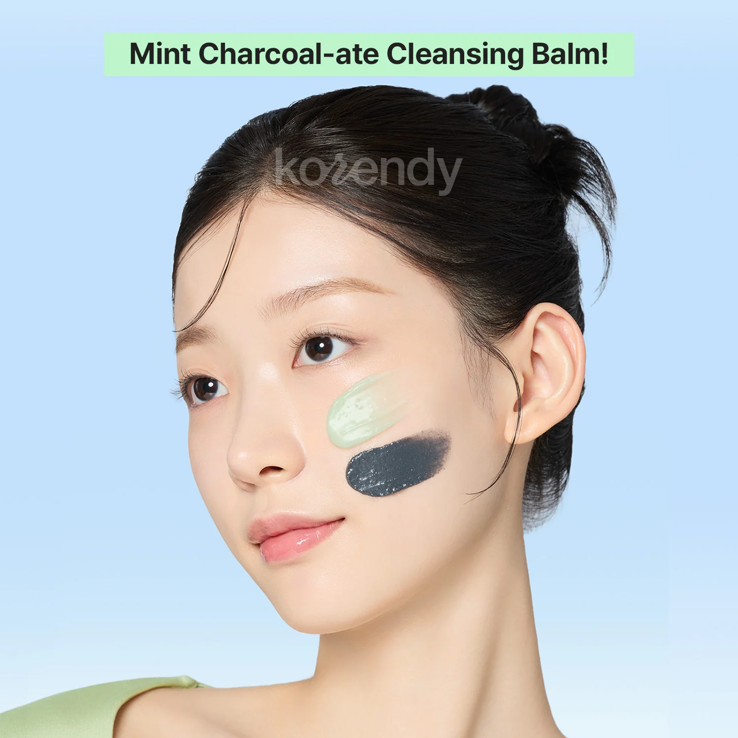 Mamonde - Amazing Deep Mint Charcoal-ate Cleansing Balm (Siyah Nokta ve Gözenek Arındırıcı Nane, Kil & Kömürlü Temizleyici Balm) 90ml - Image 3