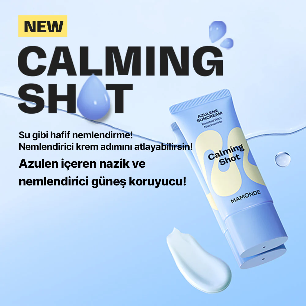 Mamonde - Calming Shot Azulen Sun Cream SPF50+ PA++++ (Stres Önleyici ve Nemlendirici Papatya Özlü ve Azulenli Güneş Kremi) 35ml - Image 2