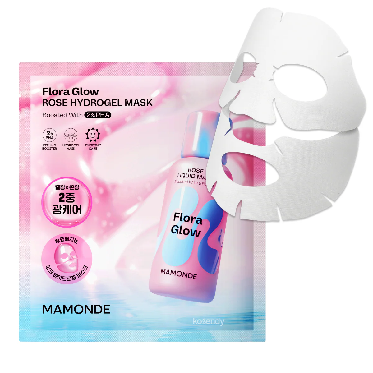 Mamonde - Flora Glow Rose Hydrogel Mask (Pürüzsüzlük Koruyucu ve Işıltı Artırıcı %10 PHA & Gül Peptitli Hidrojel Maske) 42g