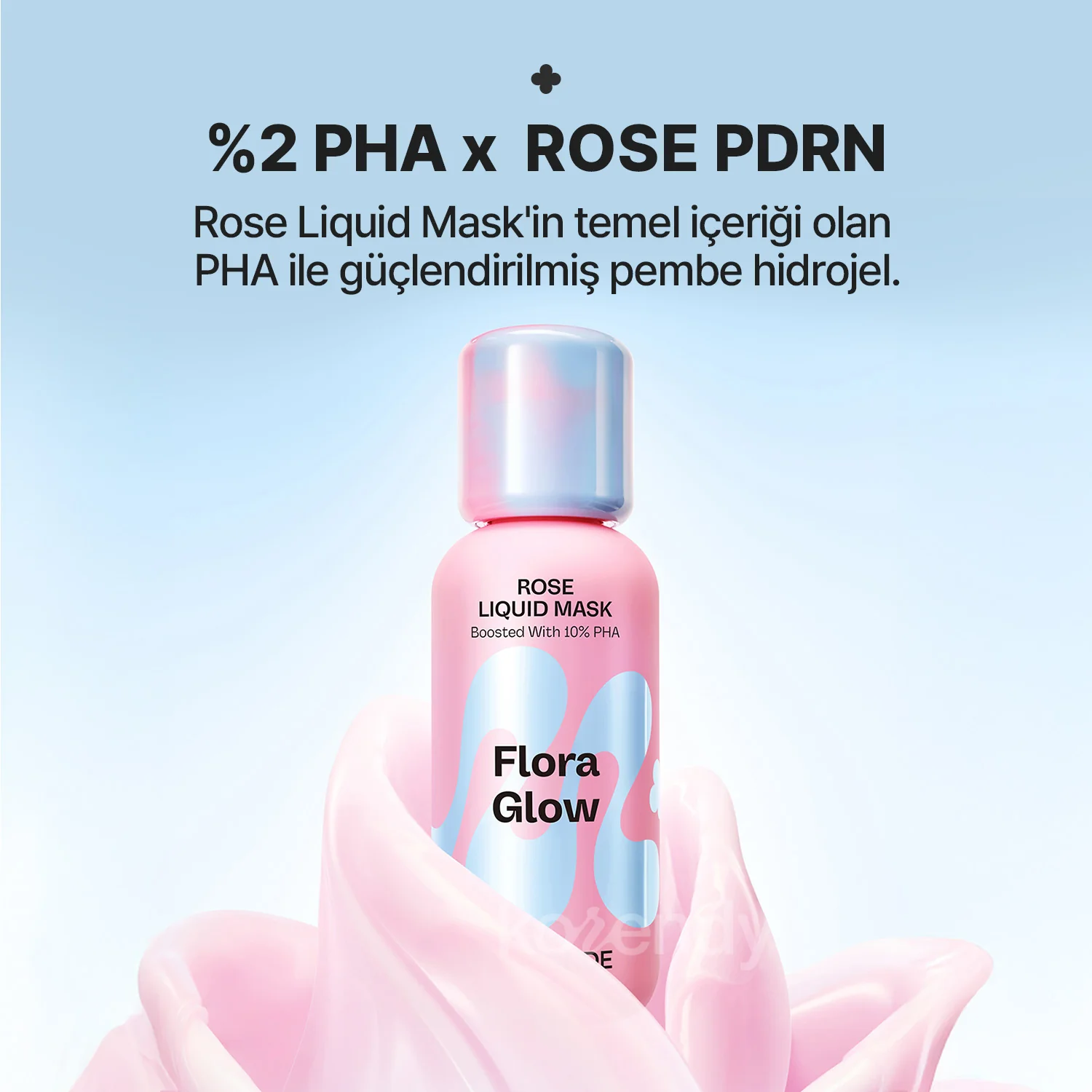 Mamonde - Flora Glow Rose Hydrogel Mask (Pürüzsüzlük Koruyucu ve Işıltı Artırıcı %10 PHA & Gül Peptitli Hidrojel Maske) 42g - Image 4