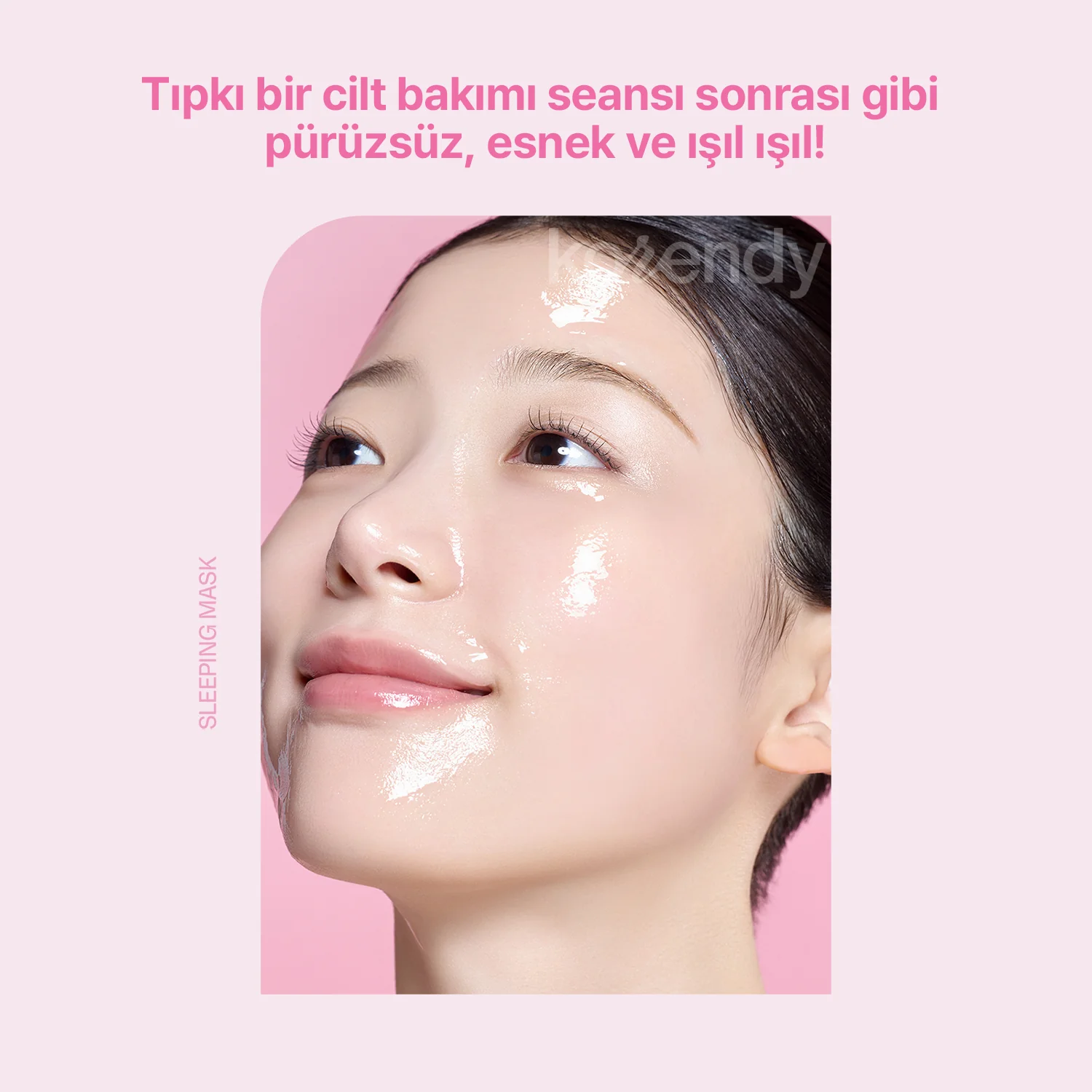 Mamonde - Flora Glow Rose Sleeping Mask (Pürüzsüzlük Koruyucu ve Parlatıcı %5 PHA & Gül PDRN İçeren Jel Uyku Maskesi) 80ml - Image 5