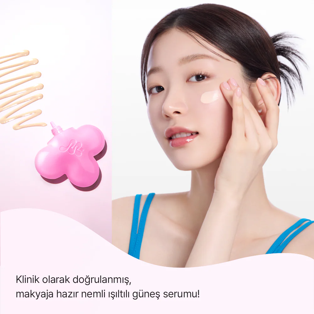 Mamonde - Flora Glow Rose Tinted Sun Serum SPF50+ PA+++ (Ton Eşitleyici Gül Peptitli Güneş Koruyucu) 35ml - Image 4