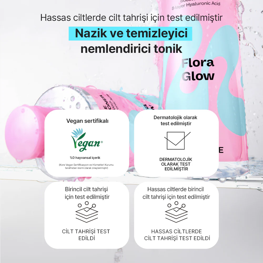Mamonde - Flora Glow Rose Water Toner (%90 Gül Sulu ve Gül Peptitli Tonik) 300ml - Image 10