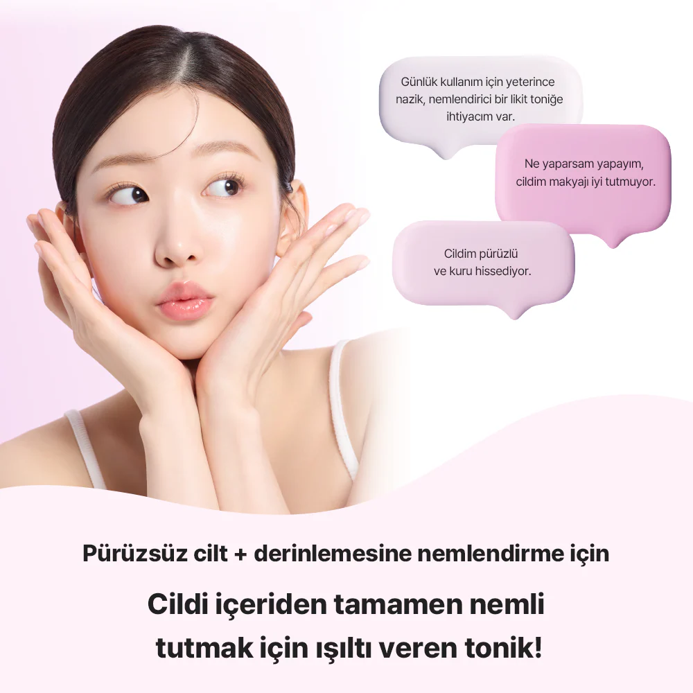 Mamonde - Flora Glow Rose Water Toner (%90 Gül Sulu ve Gül Peptitli Tonik) 300ml - Image 4