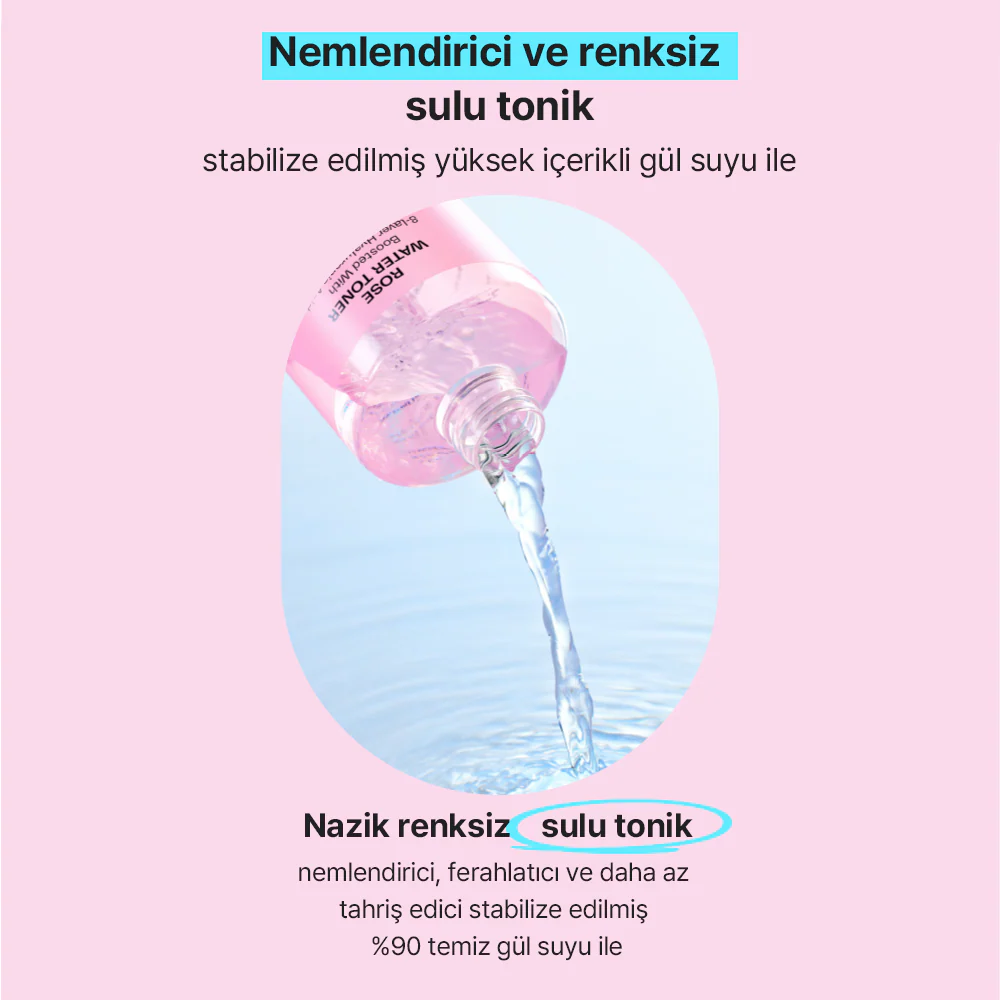 Mamonde - Flora Glow Rose Water Toner (%90 Gül Sulu ve Gül Peptitli Tonik) 300ml - Image 9