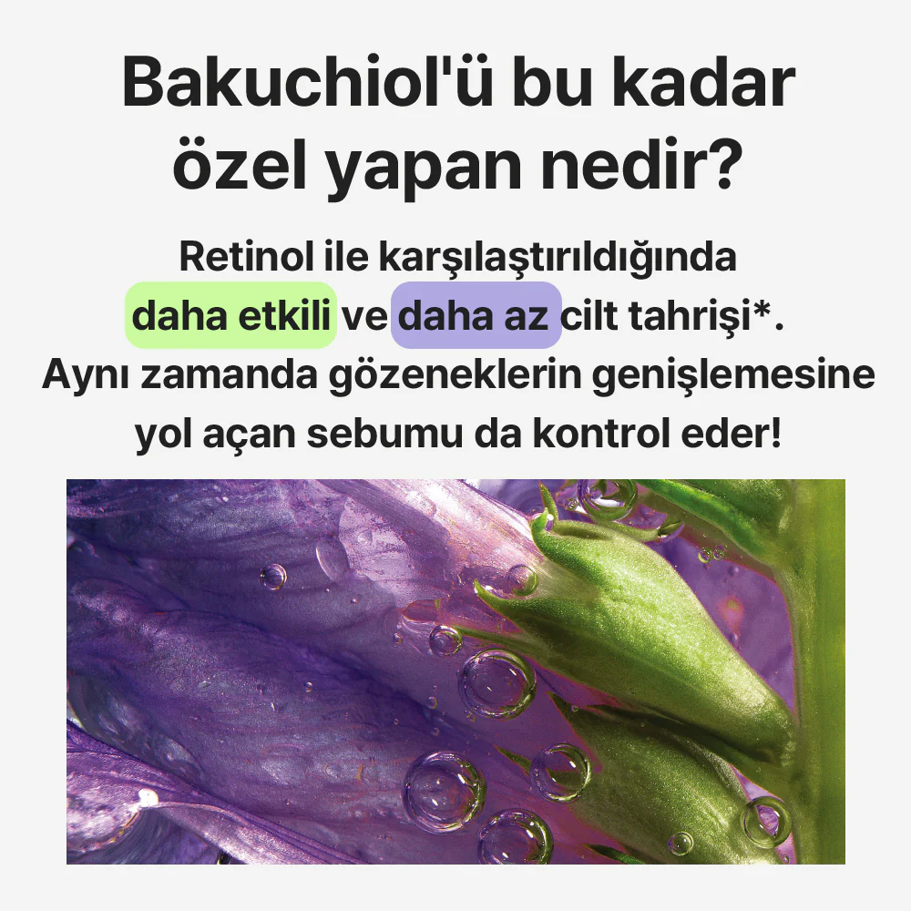 Mamonde - Pore Shrinker Bakuchiol Serum (Geniş Gözenek Önleyici ve Esneklik Koruyucu 300 Milyon Retinollü Serum) 50ml - Image 4