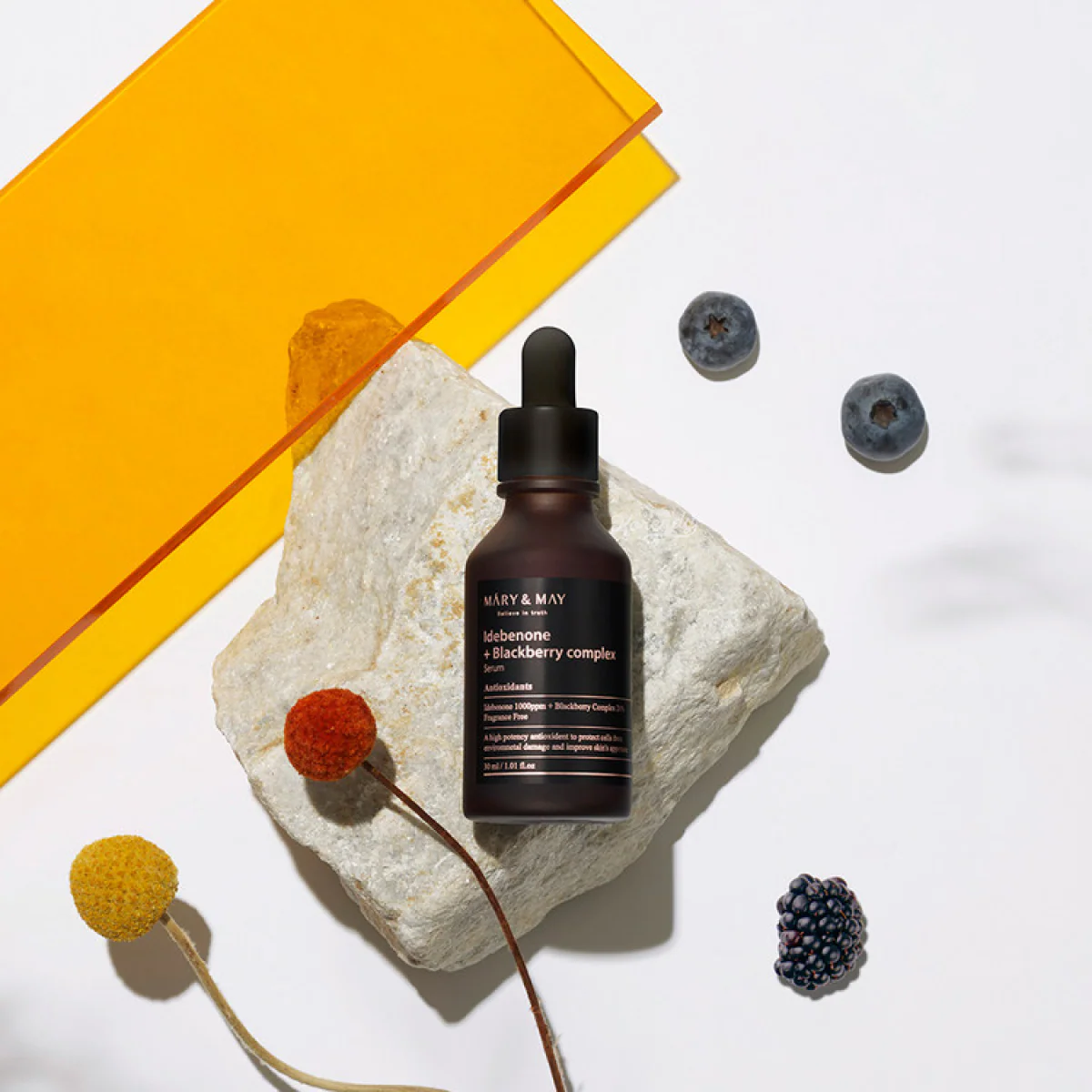 Mary & May - Idebenone + Blackberry Complex Serum (Kırışıklık Karşıtı Böğürtlen Özlü Konsantre Serum) 30ml - Image 3