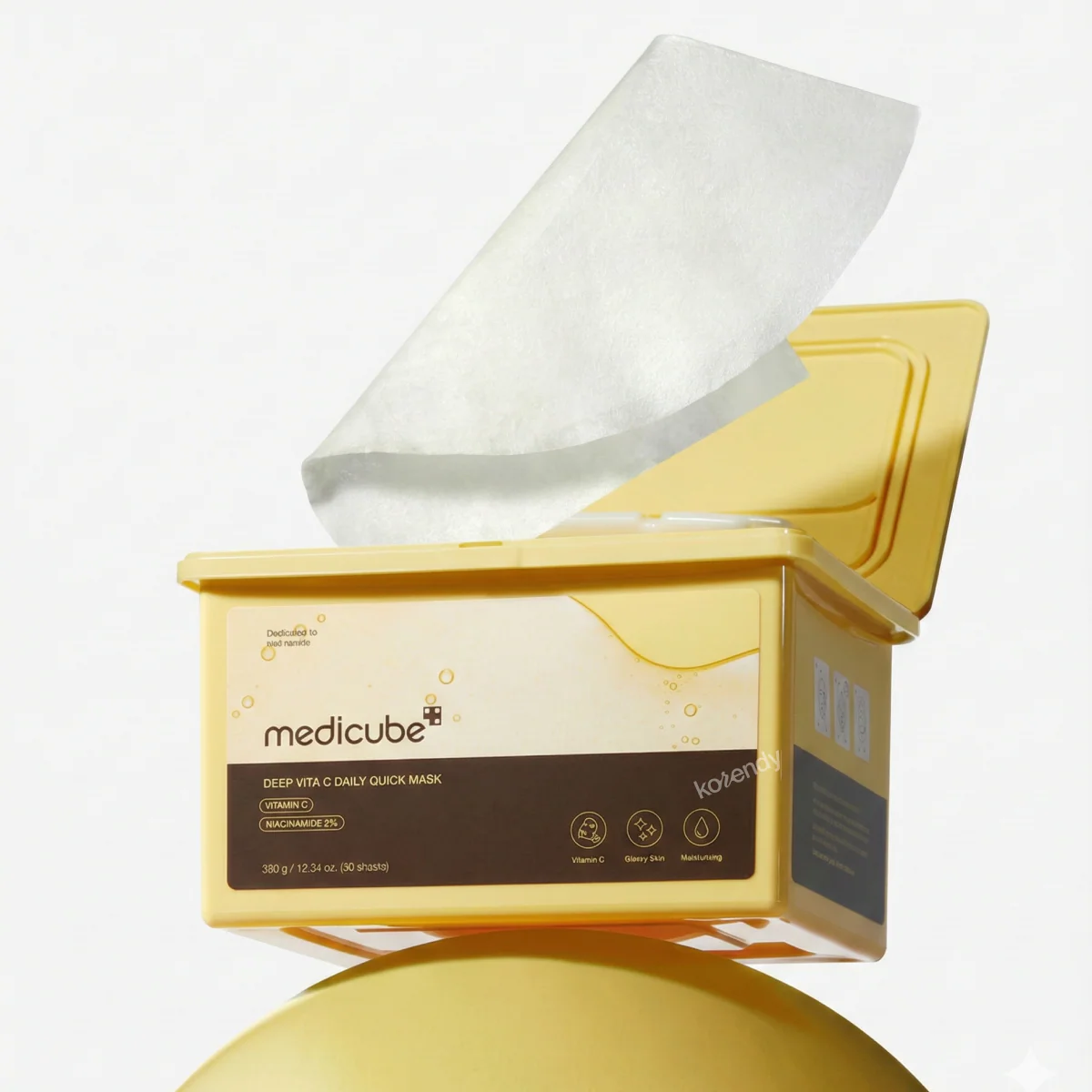 Medicube - Deep Vita C Daily Quick Mask (Parlatıcı ve Donukluk Karşıtı Üçlü Vitamin Kompleksi & Niacinamide İçeren Hızlı Bakım Maskesi) 350g - Image 2