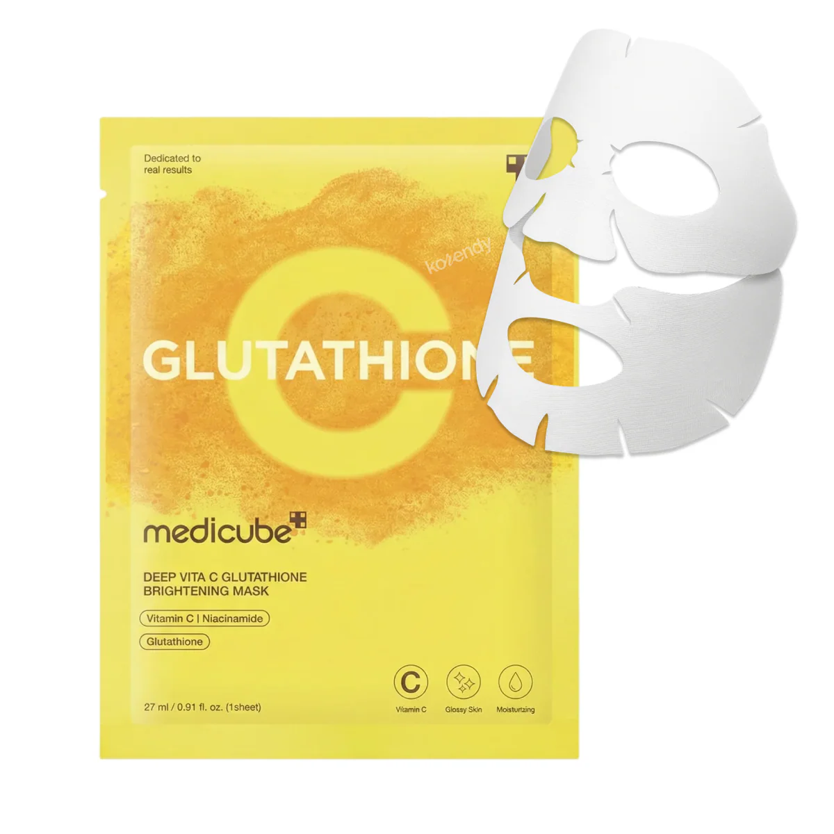 Medicube - Deep Vita C Glutathione Brightening Mask (Parlatıcı ve Leke Önleyici %98 Saf Glutatyon ve C Vitaminli Maske) 27ml