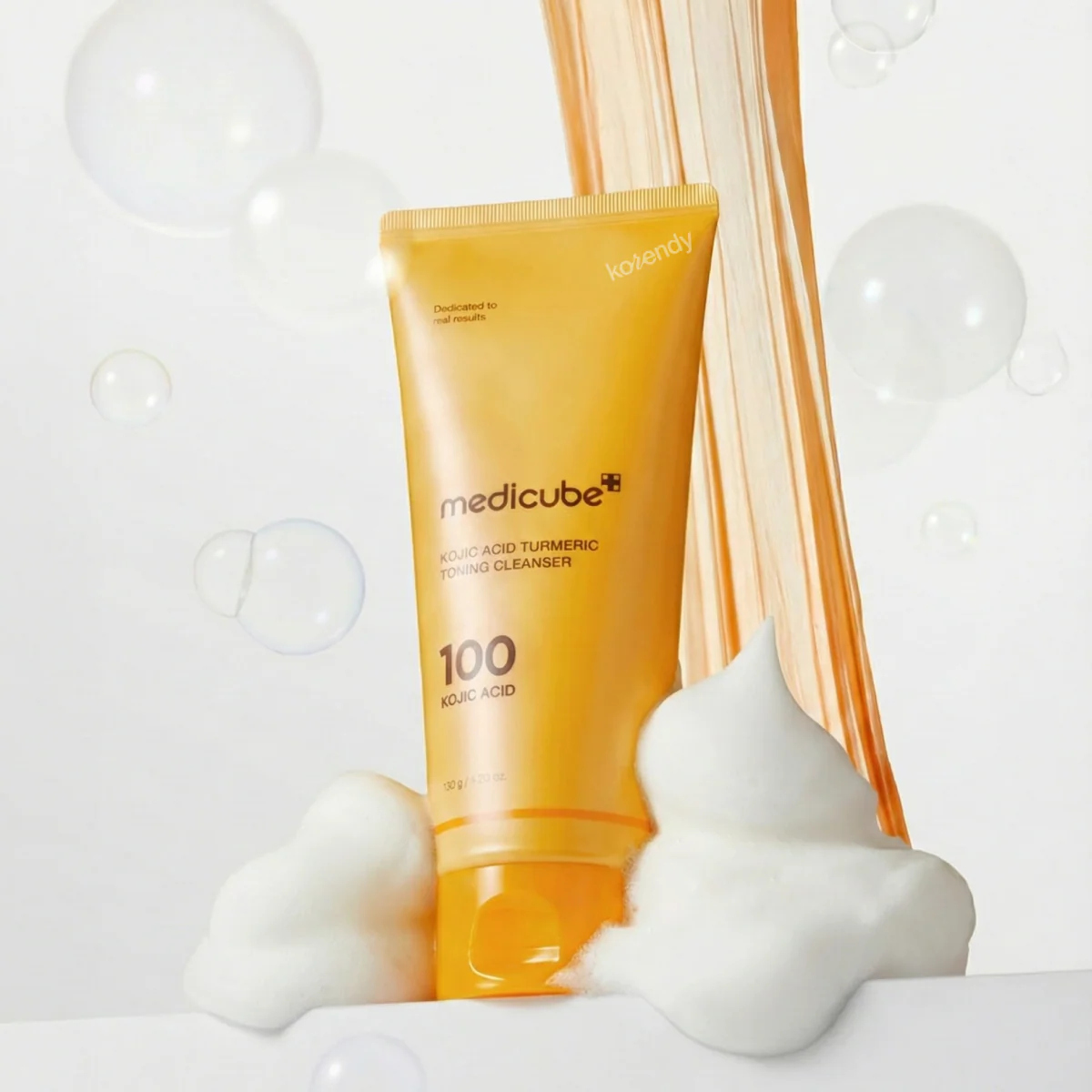 Medicube - Kojic Acid Turmeric Toning Cleanser (Leke ve Donukluk Önleyici Kojik Asit & Zerdeçallı Temizleyici) 120g - Image 3