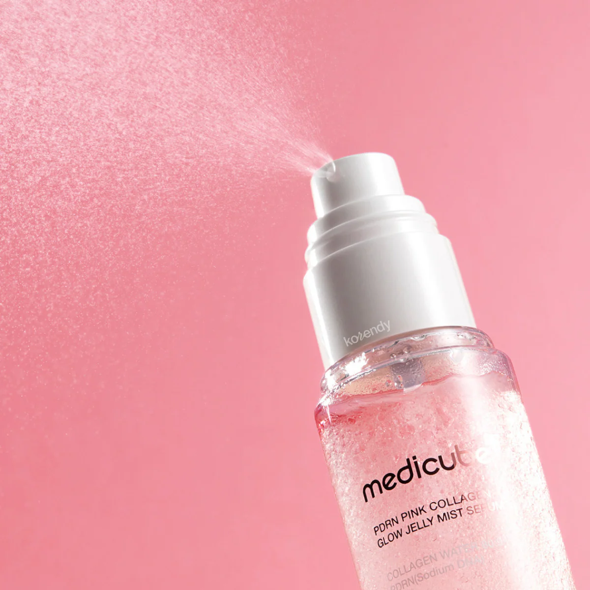 Medicube - PDRN Pink Collagen Glow Jelly Mist Serum (Işıltı ve Nemle Dolgunluk Verici PDRN & Kolajenli Çift Dokulu Jöle Serum Mist) 100ml - Image 2