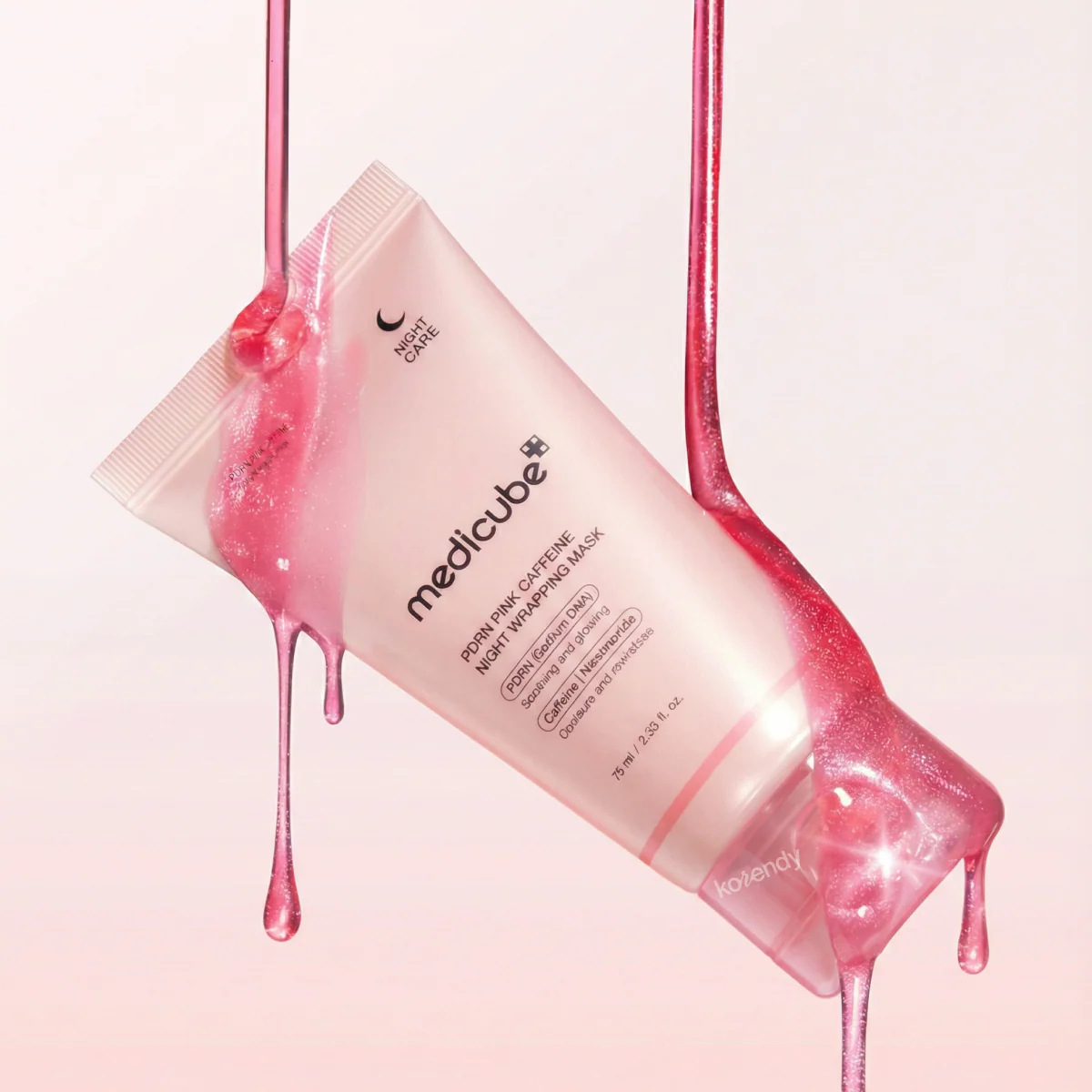 Medicube - PDRN Pink Caffeine Night Wrapping Mask (Parlatıcı ve Nemle Dolgunlaştırıcı Somon PDRN ve Kafeinli Soyulabilir Uyku Maskesi) 75ml - Image 2