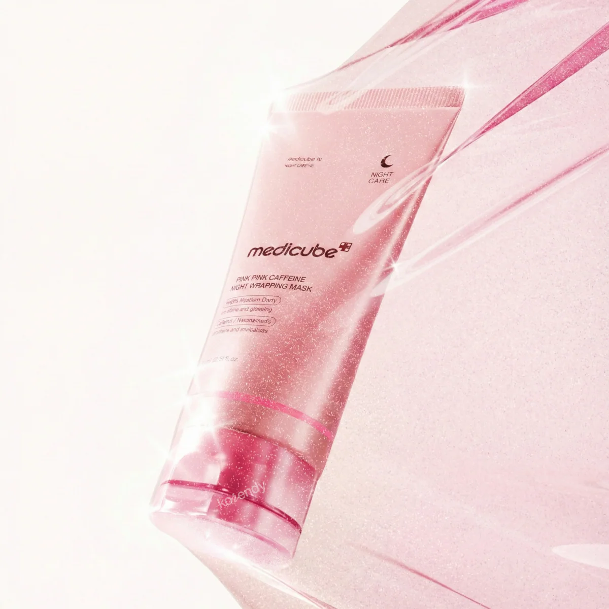 Medicube - PDRN Pink Caffeine Night Wrapping Mask (Parlatıcı ve Nemle Dolgunlaştırıcı Somon PDRN ve Kafeinli Soyulabilir Uyku Maskesi) 75ml - Image 3